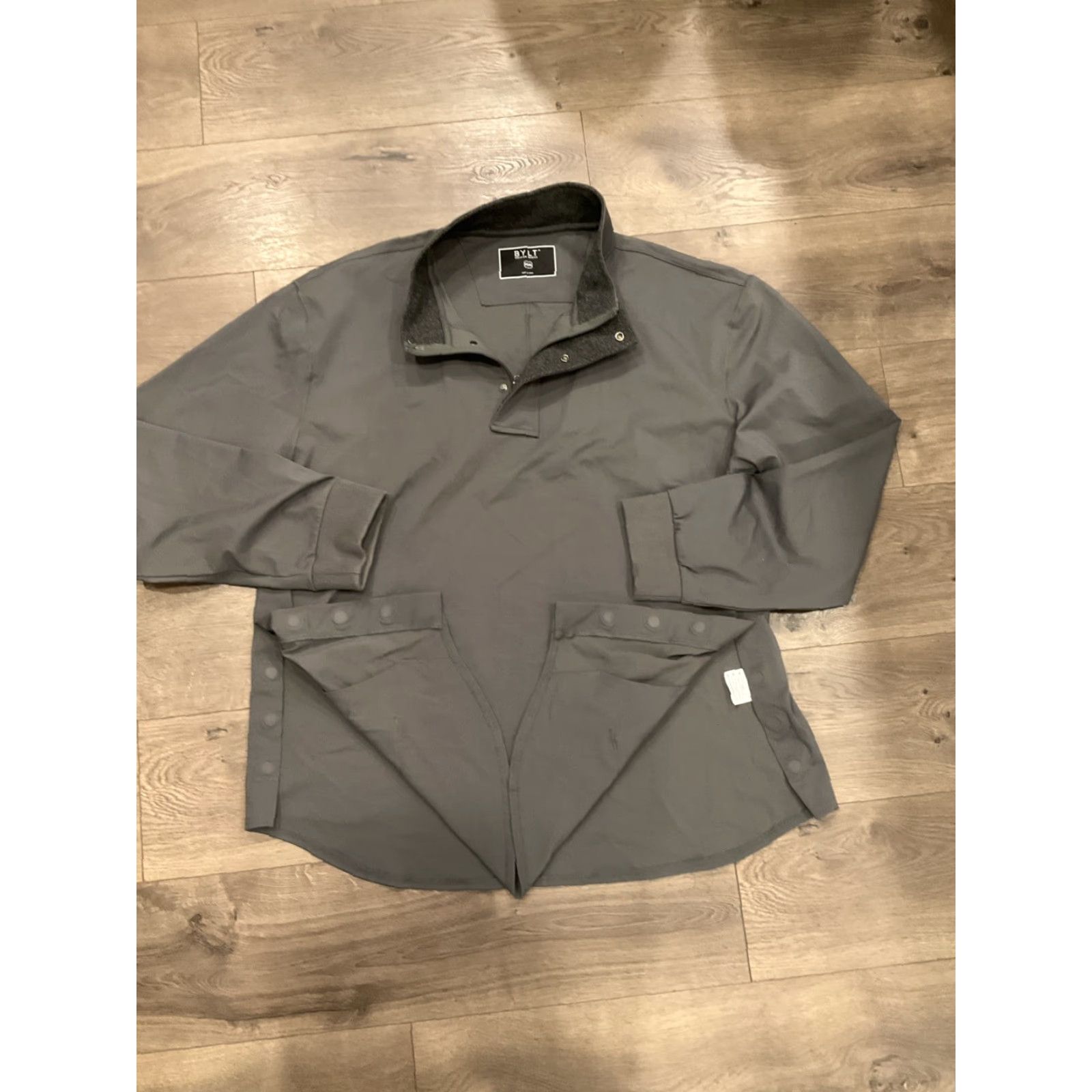 Vintage BYLT Elite Fairway Pullover Men's Large Gray NWT Golf Premium Jacket Drop Cut Size US XXL / EU 58 / 5 - 3 Thumbnail