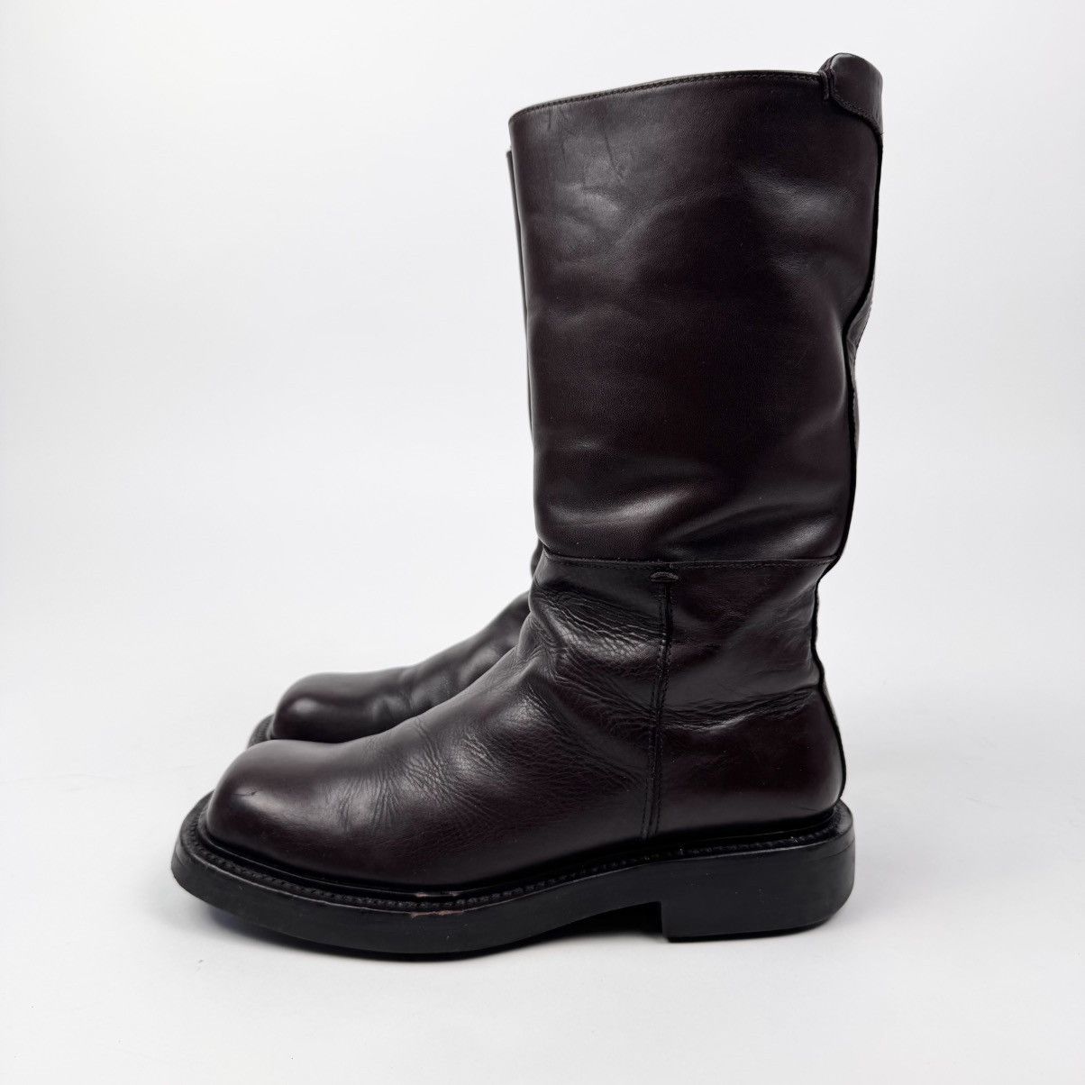 Prada Prada FW1999 Brown Leather Riding Boots Size US 11 / EU 44 - 5 Thumbnail