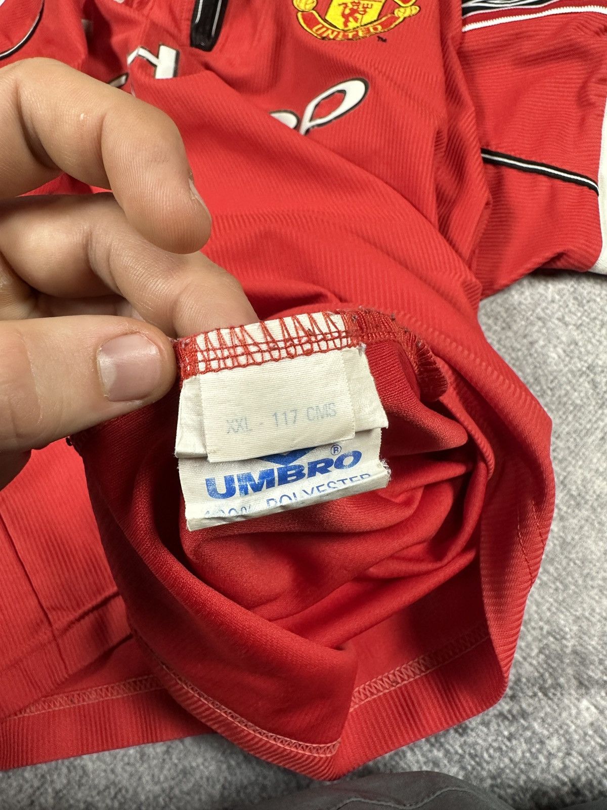 Umbro Vintage Umbro Manchester United jersey soccer Blokecore XXL Size US XXL / EU 58 / 5 - 9 Thumbnail