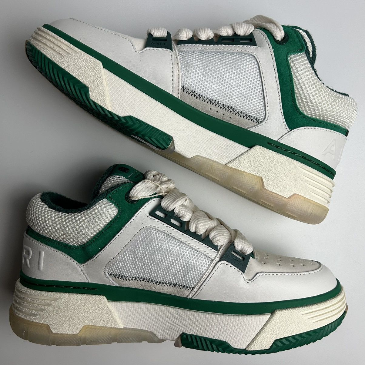 Amiri *NEW* Amiri MA-1 Green / White Size US 10 / EU 43 - 3 Thumbnail