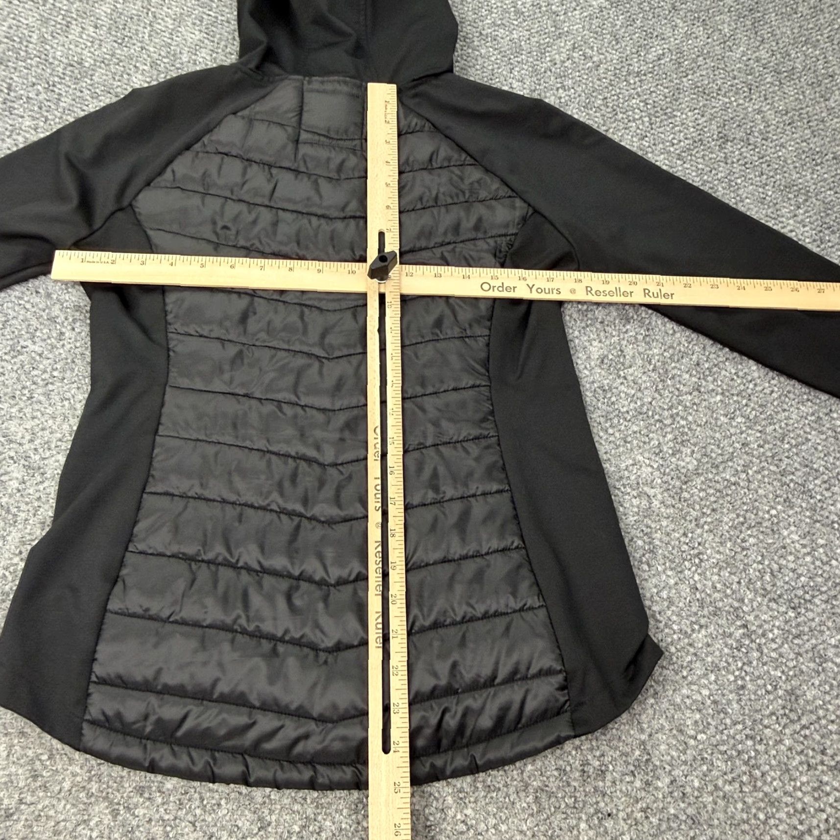 Kyodan Kyodan Outdoor Jacket Womens S Black Hooded Full Zip Softshell Insulated Puffer Pocketed Zip Front Lightweight Activewear Coat Mens Womens Girls Boys? Size S / US 4 / IT 40 - 7 Thumbnail