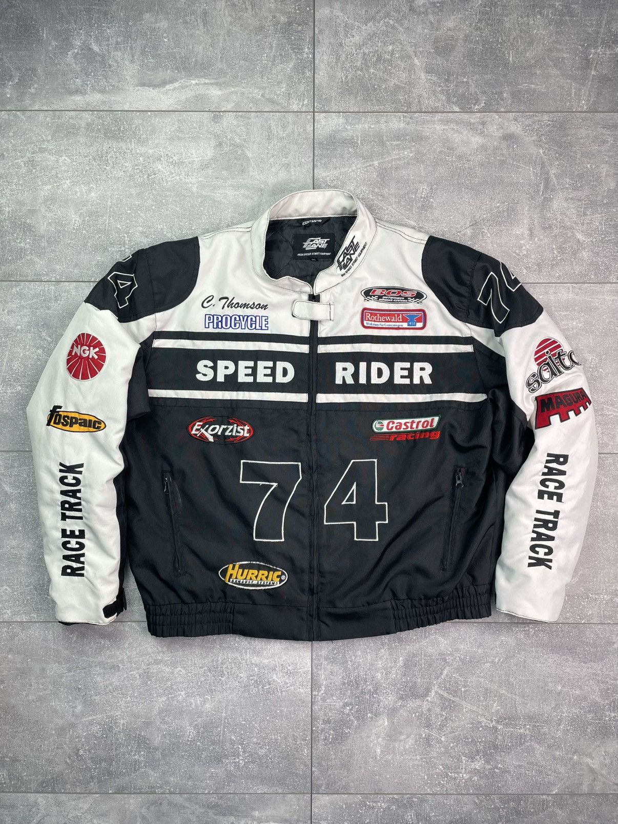 Formula 1 Fast Lane Speed Rider Sponsored Racing Jacket Vintage Size US XXL / EU 58 / 5 - 1 Thumbnail