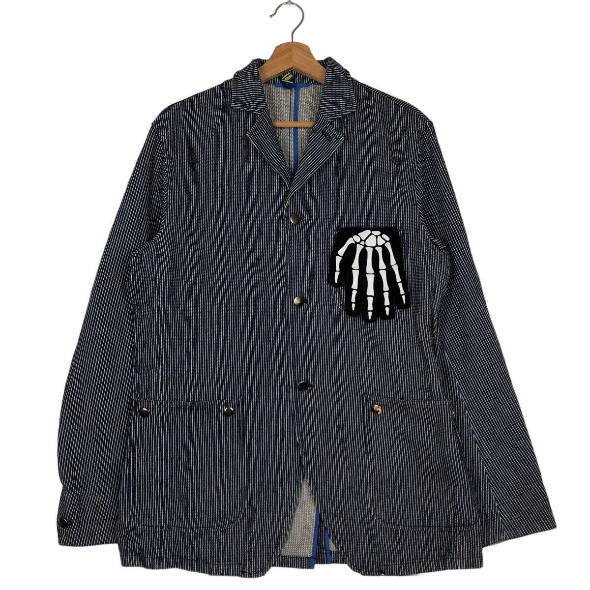 Japanese Brand 🔥90’s HIKORY CHORE WORK JACKET EURO IMMORTAL KAPITAL JAPAN Size US M / EU 48-50 / 2 - 2 Thumbnail