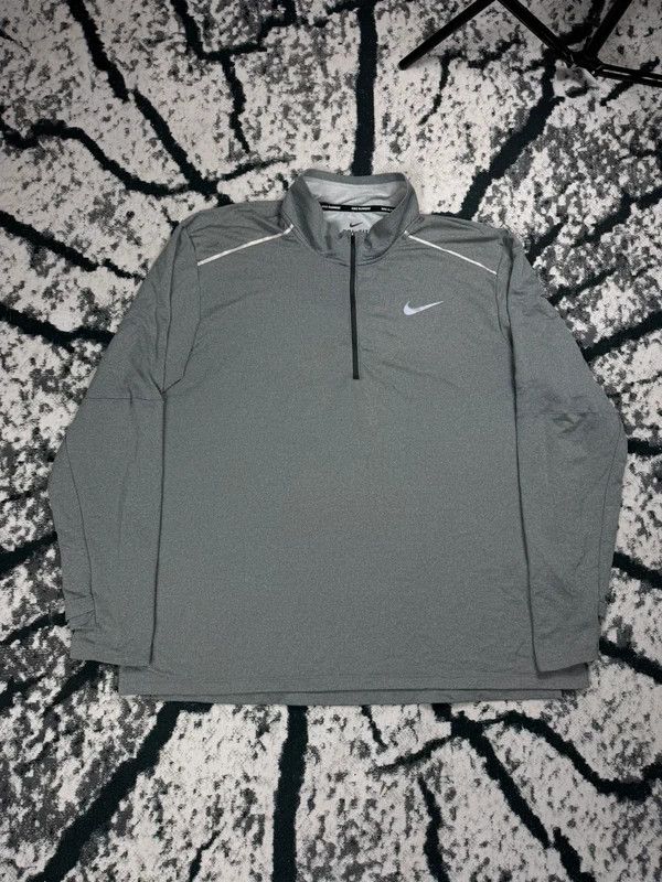 Nike Nike Dri Fit Halfzip Running Sweatshirt Gray XXL Size US XXL / EU 58 / 5 - 1 Thumbnail