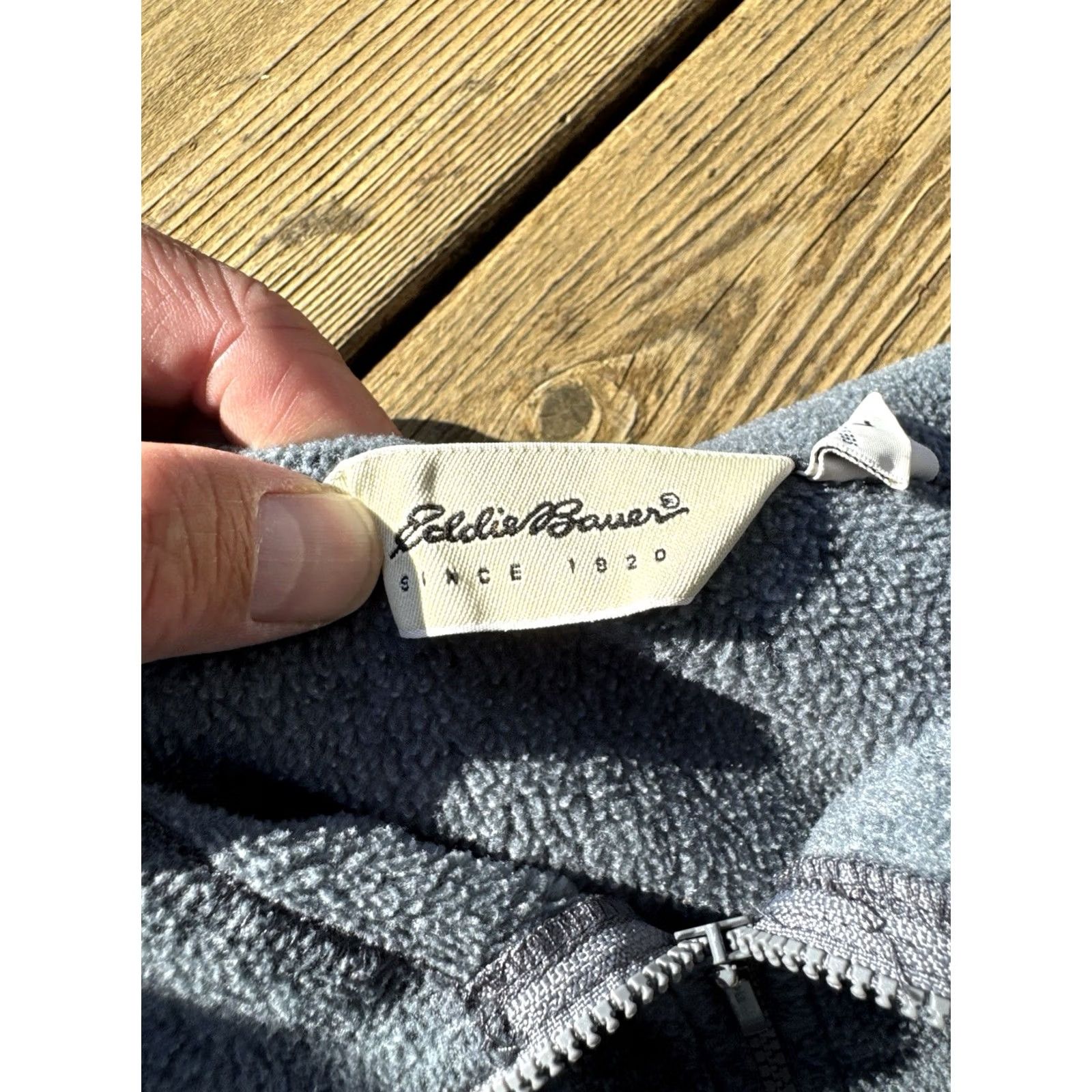 Eddie Bauer VINTAGE Eddie Bauer Sweatshirt Pullover 90s USA Made Gray Men’s L Long Sleeve Zip Fleece Crew Neck Size US L / EU 52-54 / 3 - 7 Thumbnail