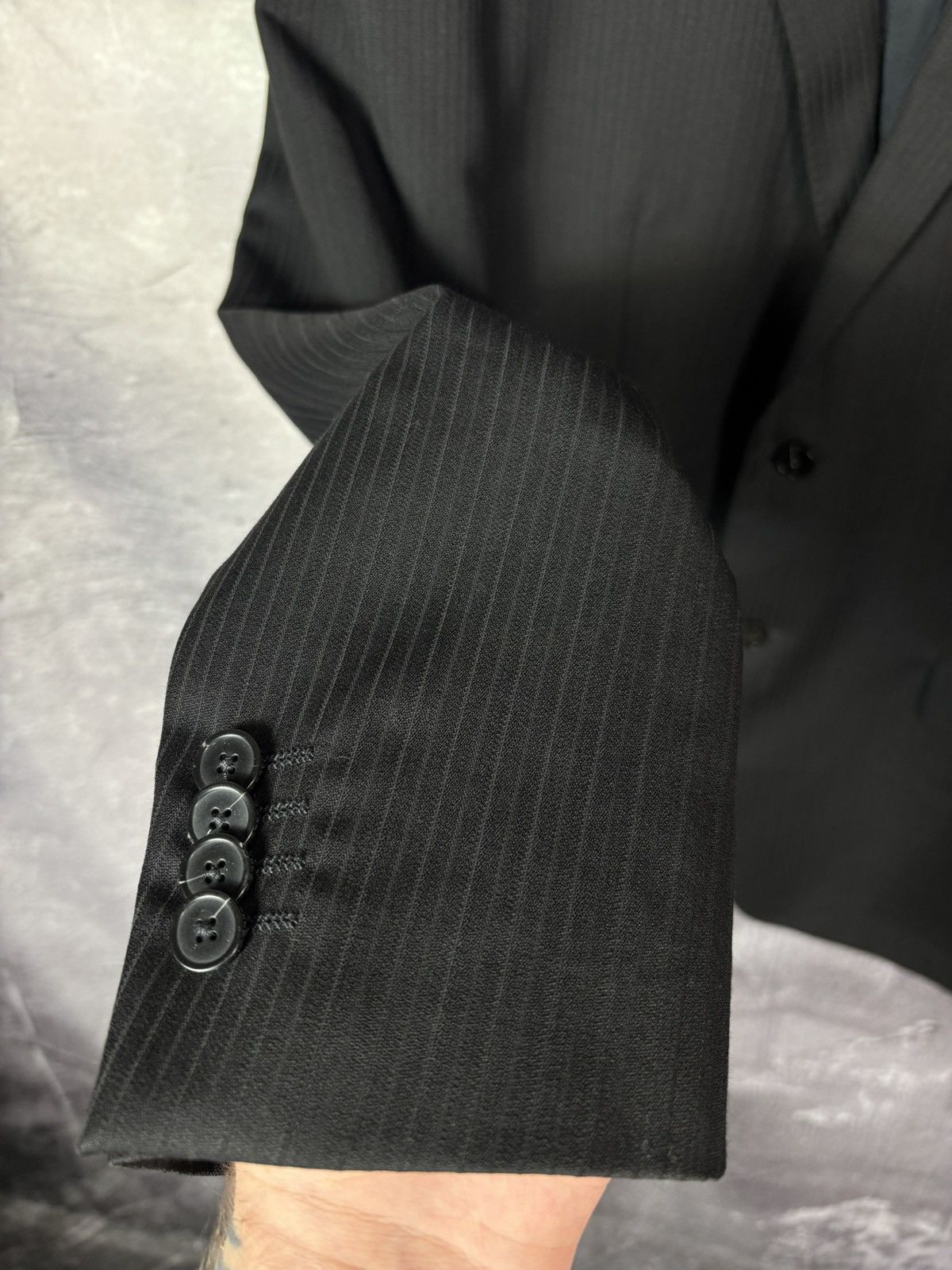 Z Zegna Z Zegna Wool Stripped Blazer Size 54L - 7 Thumbnail