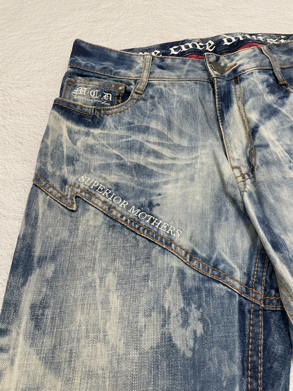 Hysteric Glamour 2000s MCD Acid Wash Vintage Embroidered Y2K Size US 32 / EU 48 - 4 Thumbnail