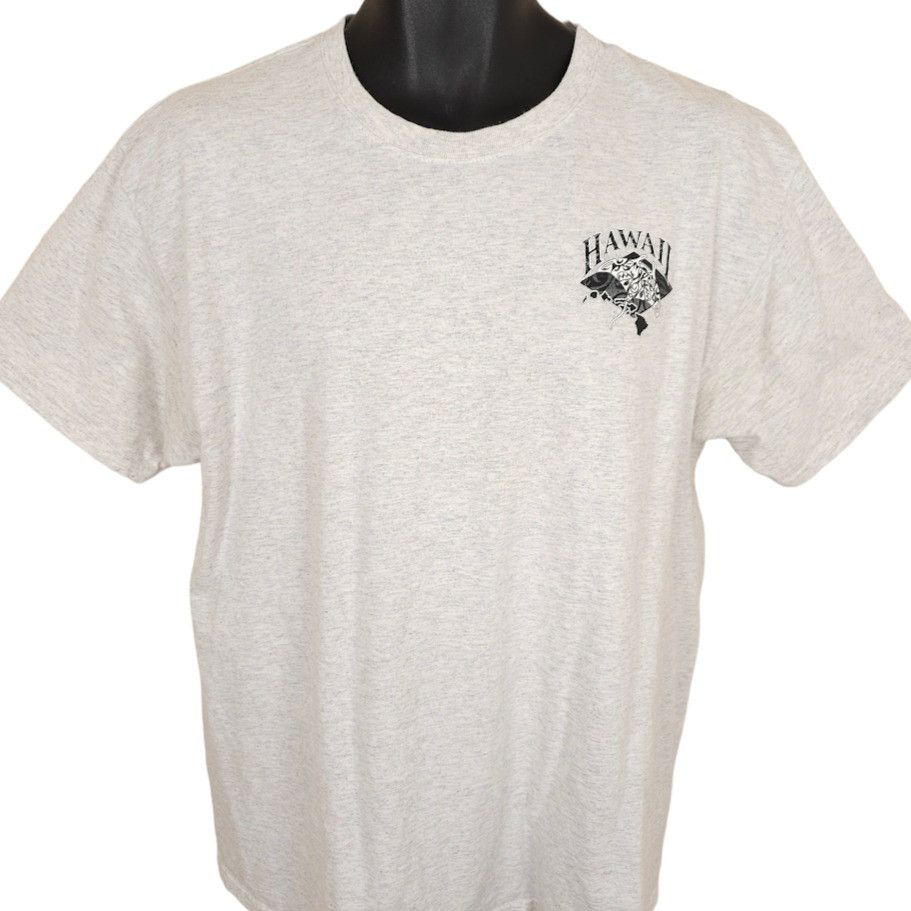Hanes Hawaii Stingray T Shirt Mens Size Large Gray Hawaiian Surfer Size US L / EU 52-54 / 3 - 2 Thumbnail