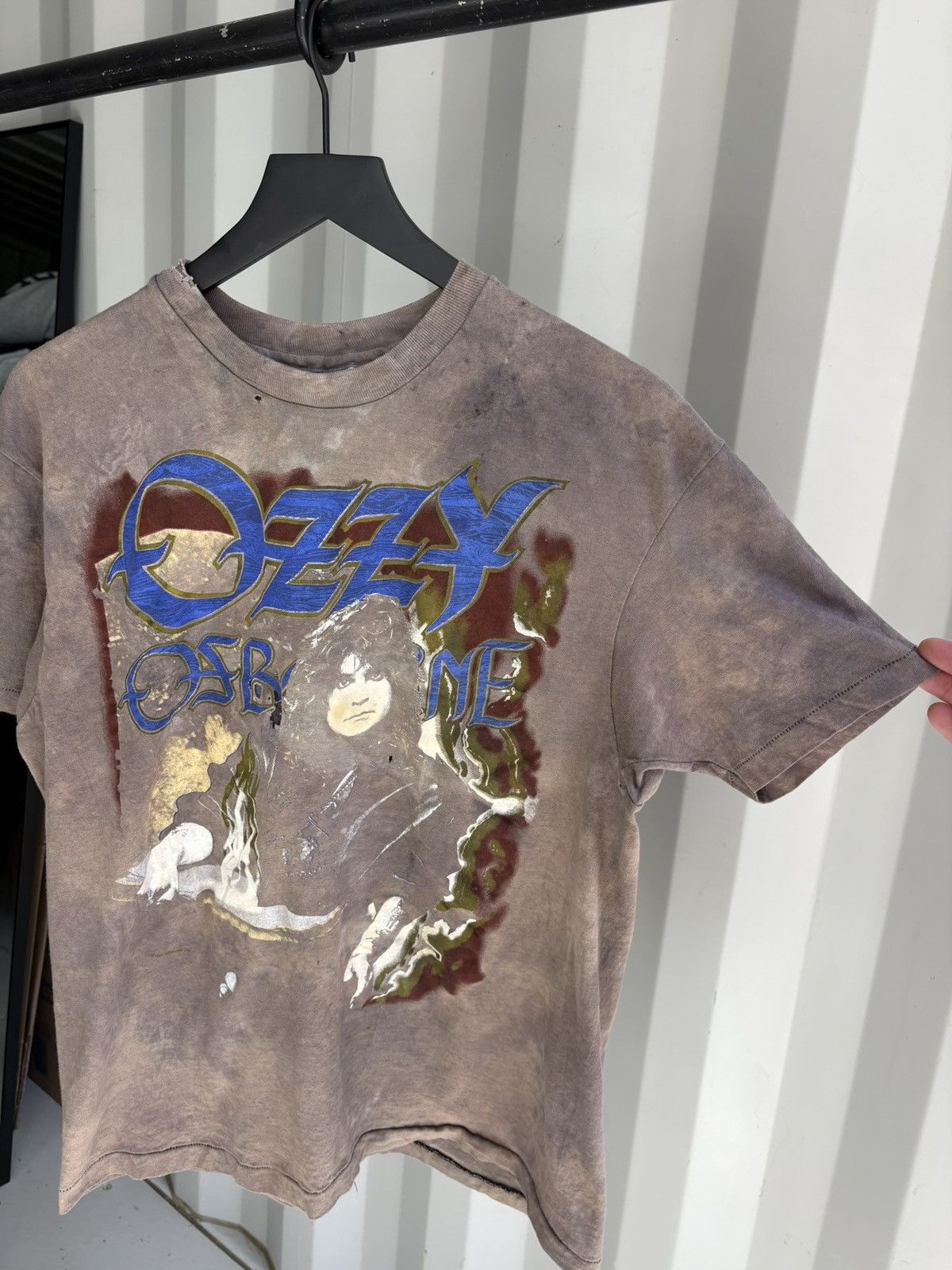 Band Tees Vintage Ozzy Osbourne Shirt Faded Distressed Grunge Thrashed Size US L / EU 52-54 / 3 - 2 Thumbnail