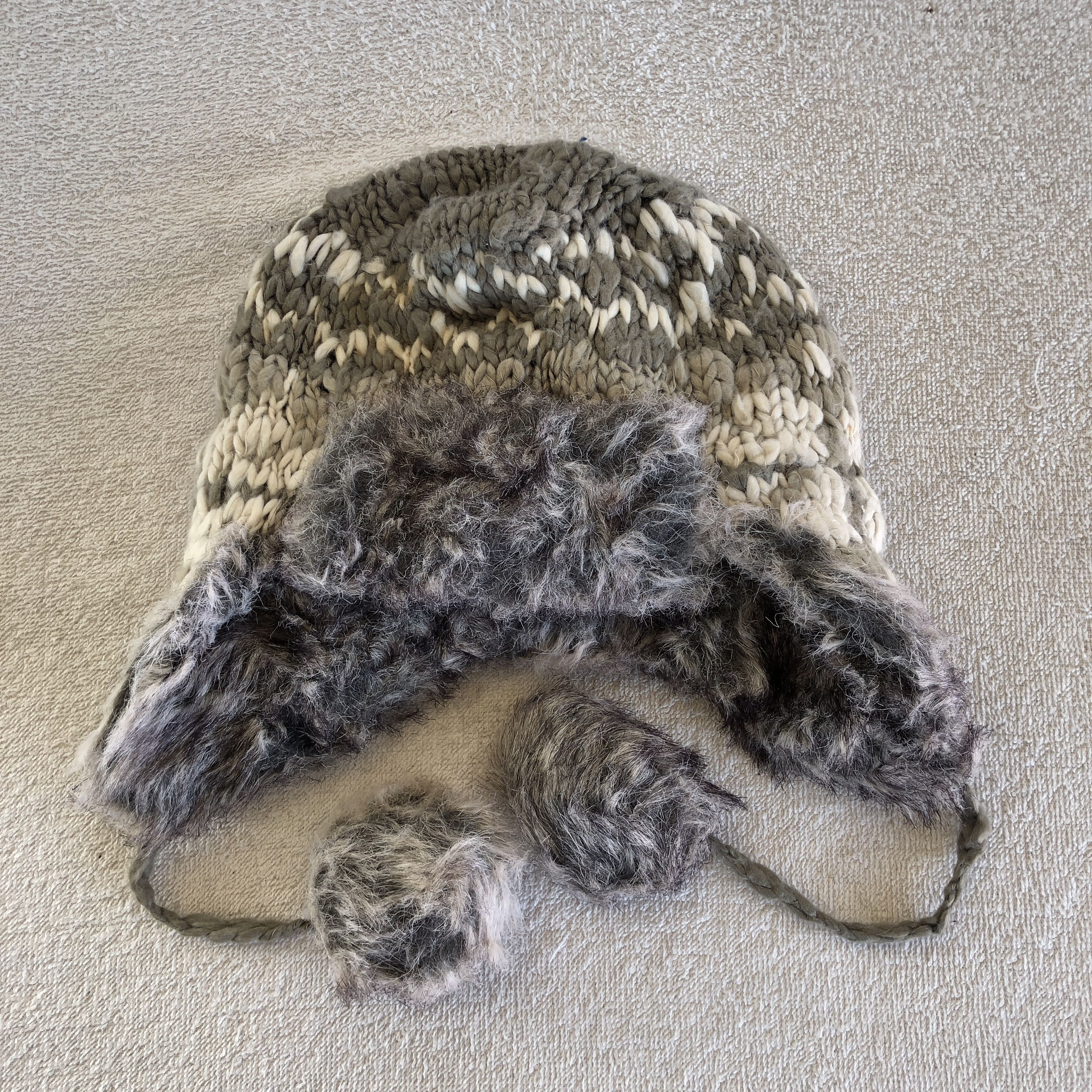 Japanese Brand Vintage 90s Dakine Earflap Beanie Knit Fur Snow Caps Hats Size ONE SIZE - 5 Thumbnail