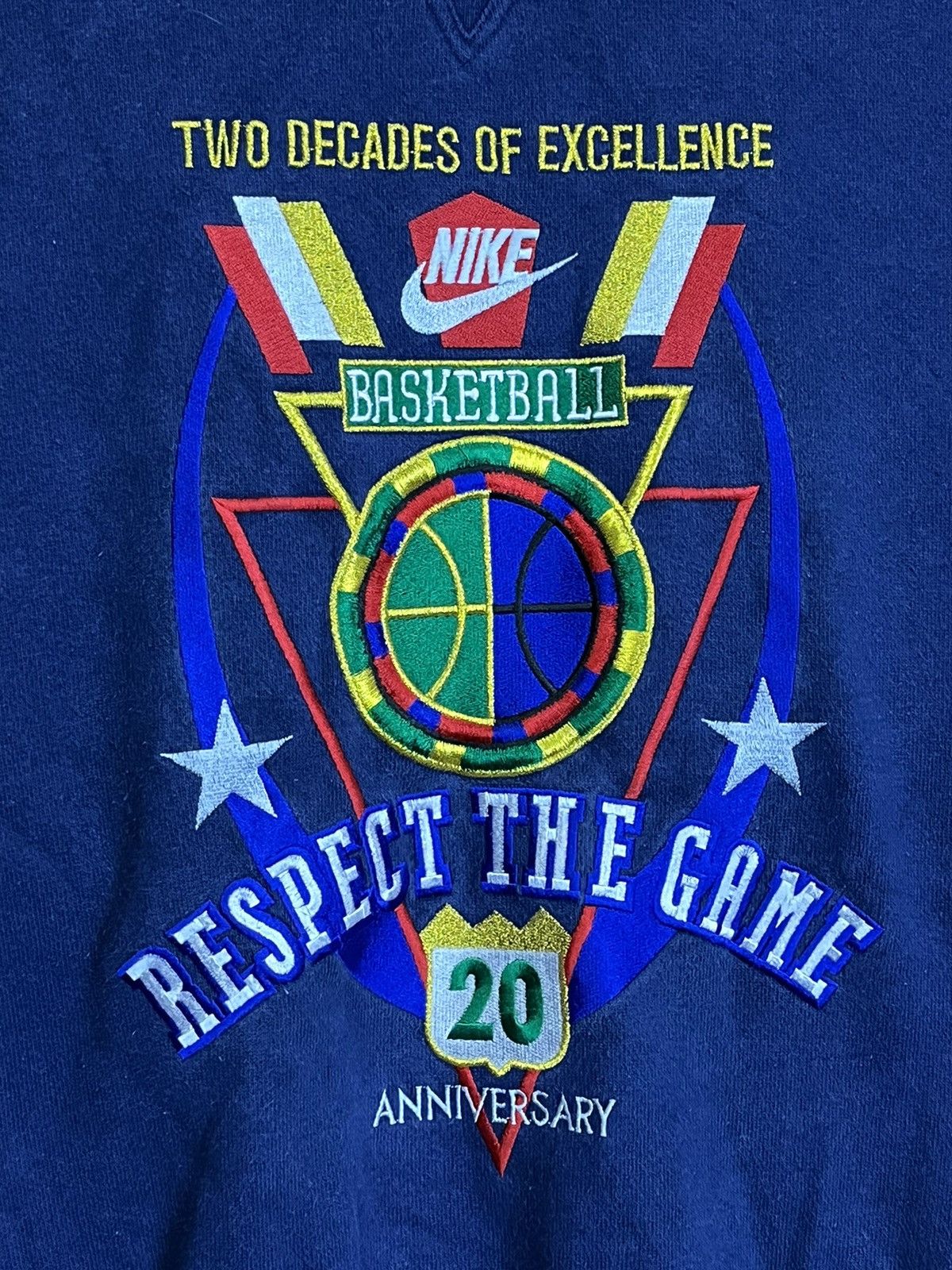 Nike VINTAGE 90s NIKE BASKETBALL EMBROIDERY PULLOVER SWEATSHIRT Size US L / EU 52-54 / 3 - 5 Thumbnail