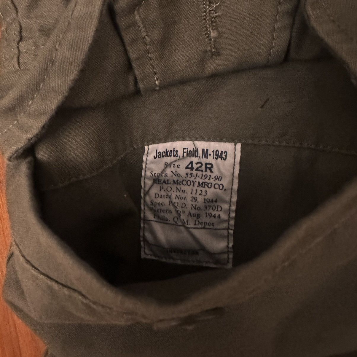 The Real McCoy's The real mccoy’s U.S.Army M43 field jacket 42R Size US L / EU 52-54 / 3 - 6 Thumbnail