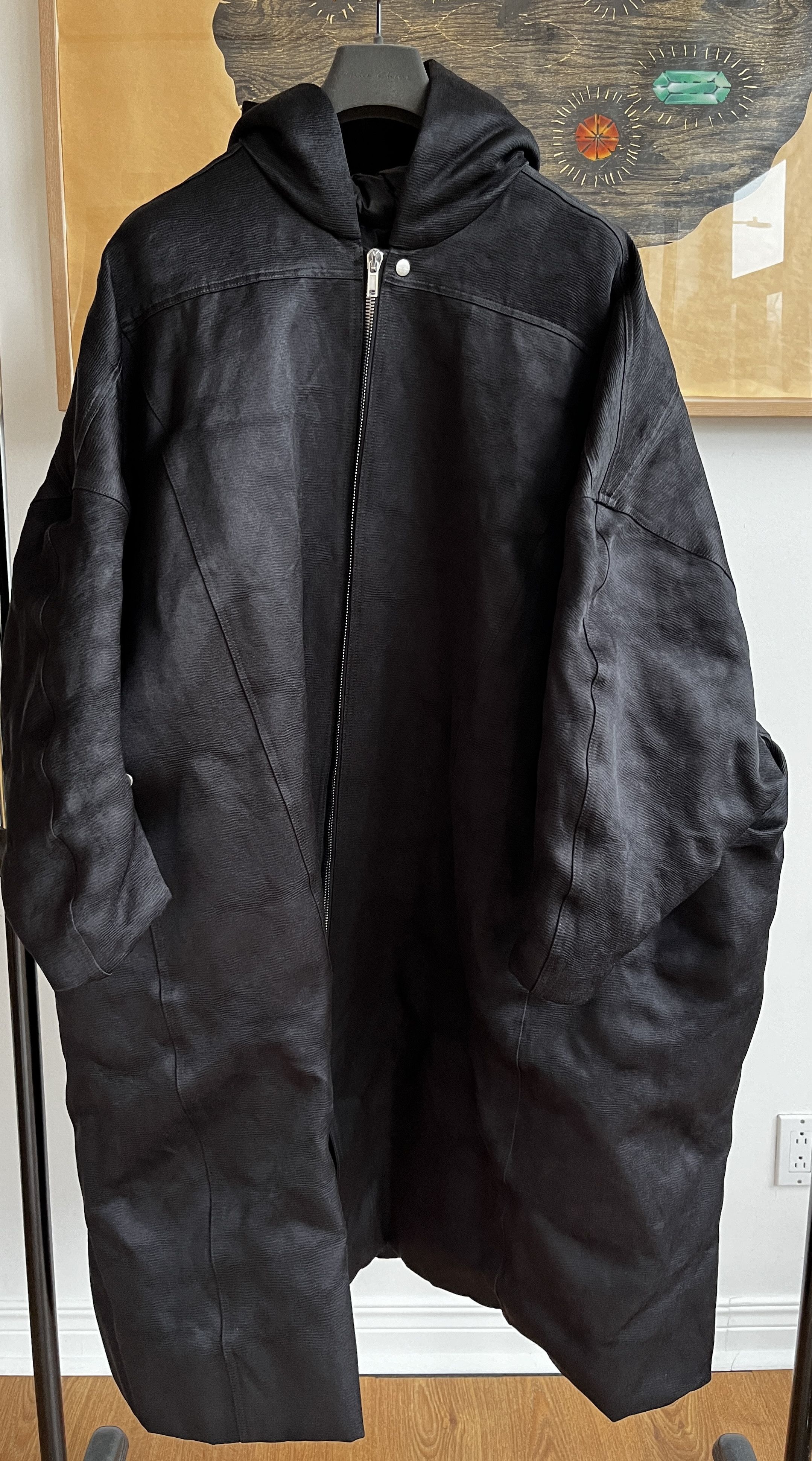 Rick Owens BNWT Black Jumbo Peter Coat Size US M / EU 48-50 / 2 - 2 Thumbnail