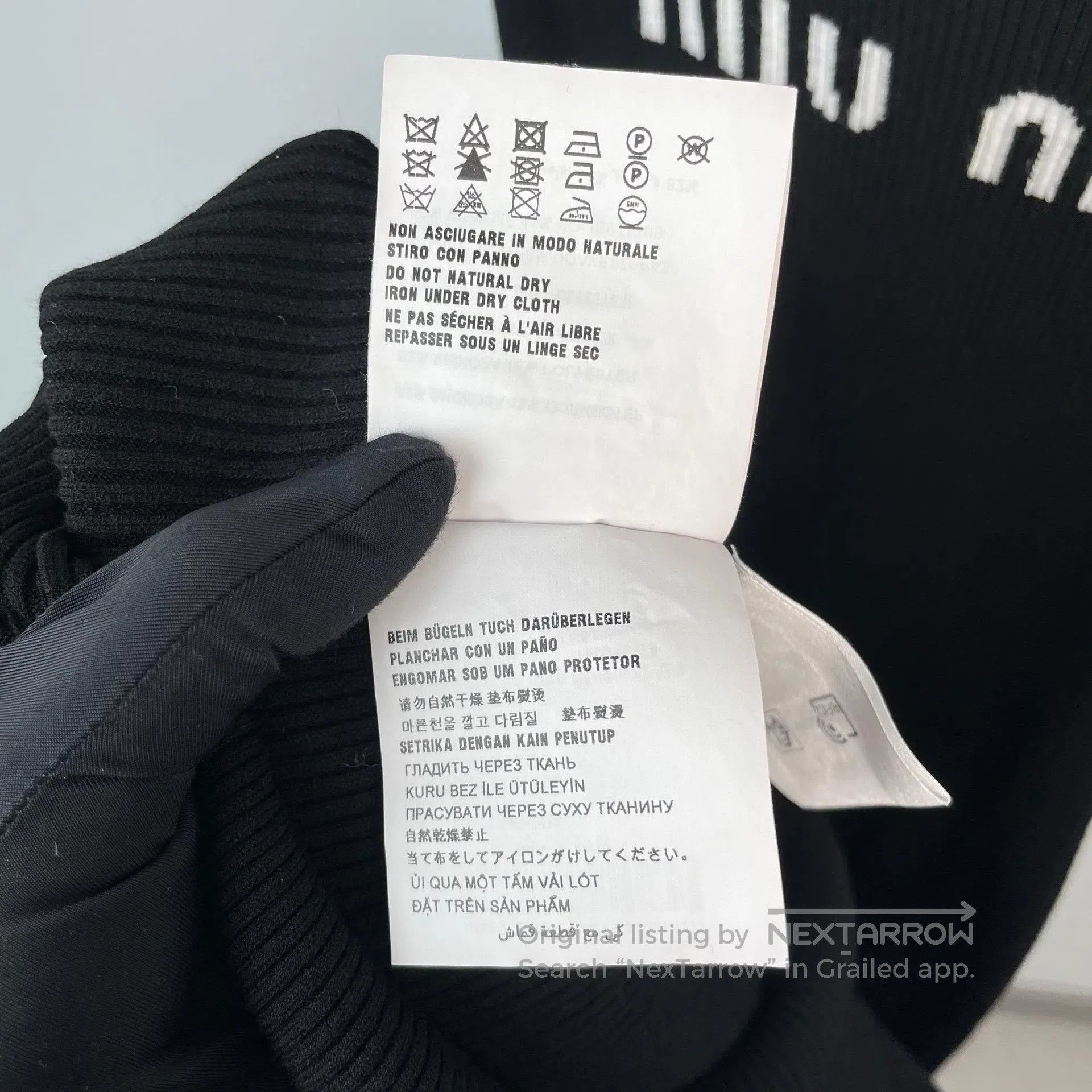 Miu Miu Miu Miu Black Logo Knit Vest Long Dress| Size XS / US 0-2 / IT 36-38 - 9 Thumbnail