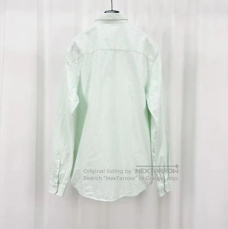 AMI AMI Light Green Long Sleeve Embroidered Shirt . Size L / US 10 / IT 46 - 2 Thumbnail