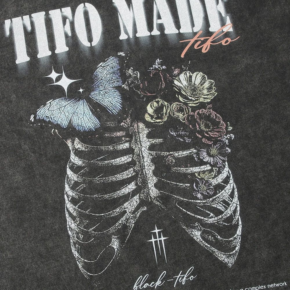 Vintage Men's loose casual skull skeleton washed distressed tee Size US M / EU 48-50 / 2 - 4 Thumbnail