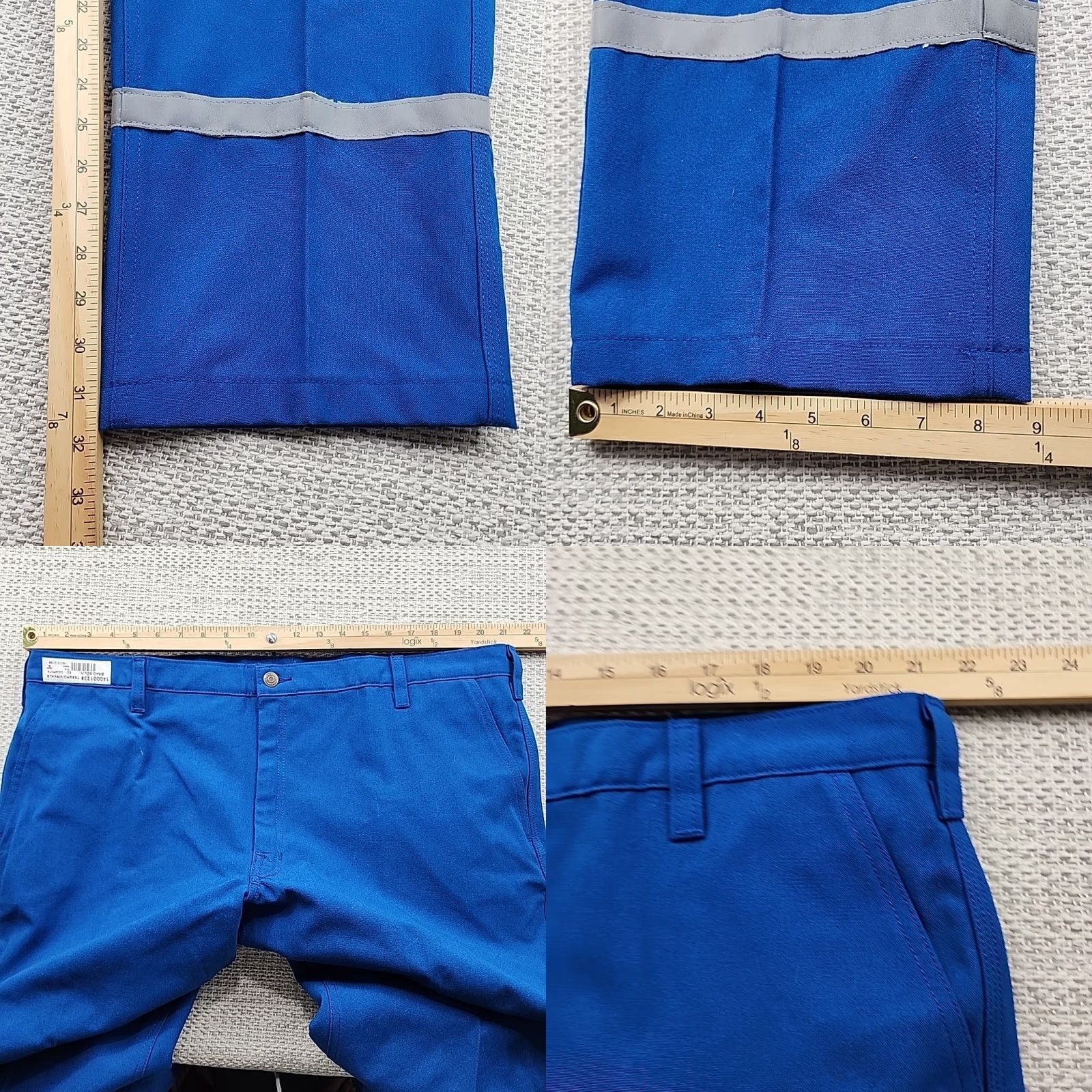Vintage Workrite FR Pants 44x33 Blue Flame Resistant Nomex 2112 Cat 1 Arc 6.6 Mens Pants Blue Nomex 44 33 Arc Rated Workrite FR Size US 44 / EU 60 - 8 Thumbnail