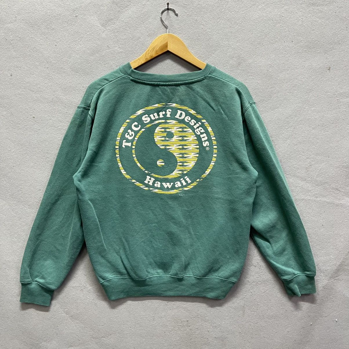 Vintage Vintage T&C Surf Designs Hawaii Logo Sweatshirt – Green (M) Size US M / EU 48-50 / 2 - 1 Thumbnail