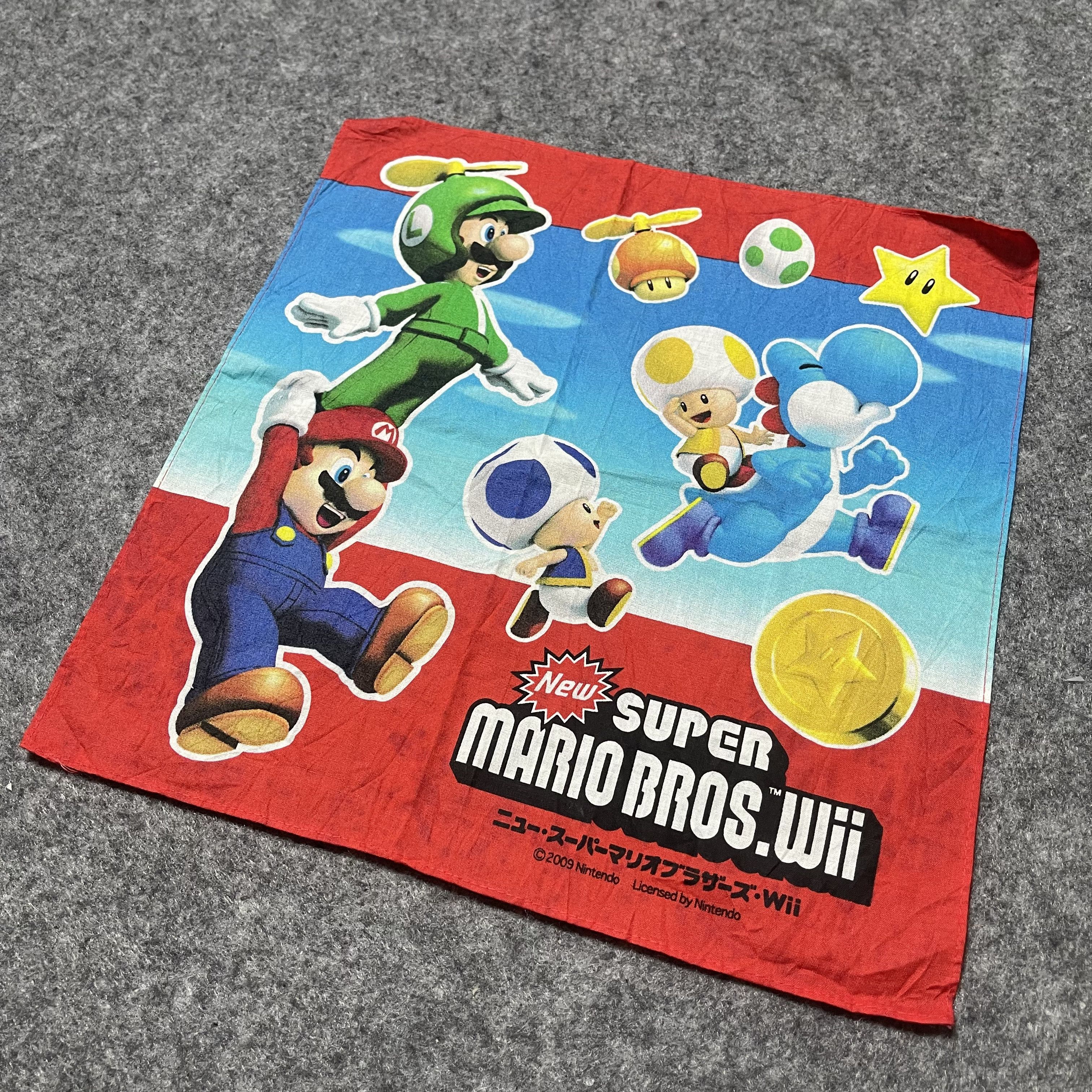 Other Supermario Wii Vintage Handkerchief Scarf Nntendo original Size ONE SIZE - 2 Thumbnail