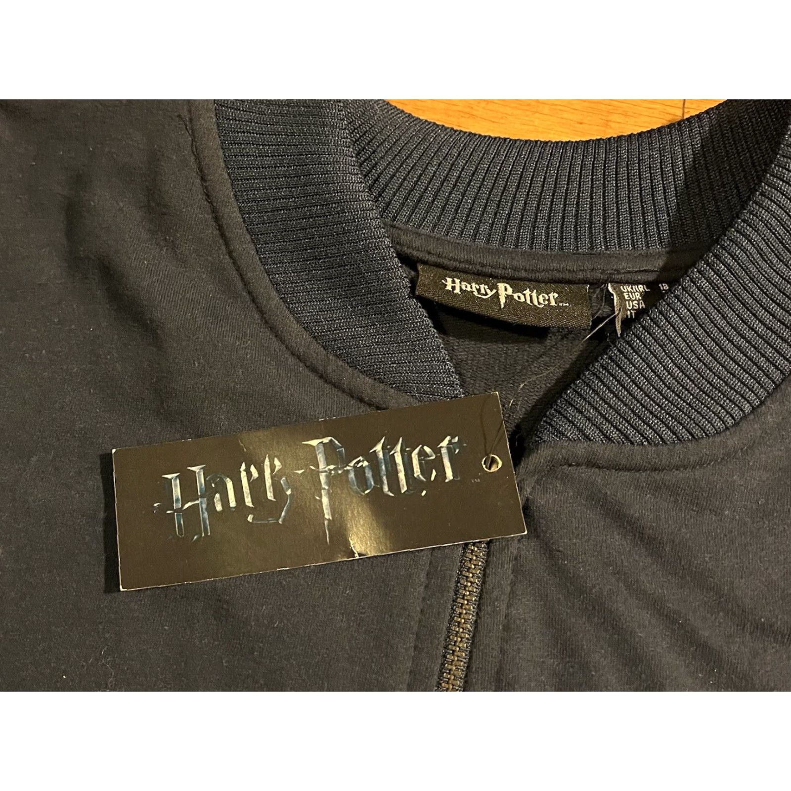 Vintage Harry Potter Hogwarts Gryffindor Quidditch Full Zip Sweatshirt Women’s 14 Blue Size XL / US 12-14 / IT 48-50 - 3 Thumbnail