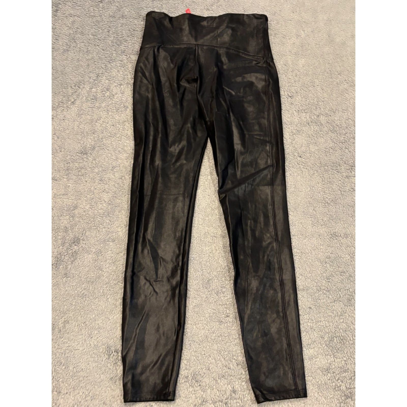 Spanx Spanx Black Faux Leather Leggings Womens Large Skinny Stretch Comfort Evening Leggings Size 36" / US 14 / IT 50 - 5 Thumbnail