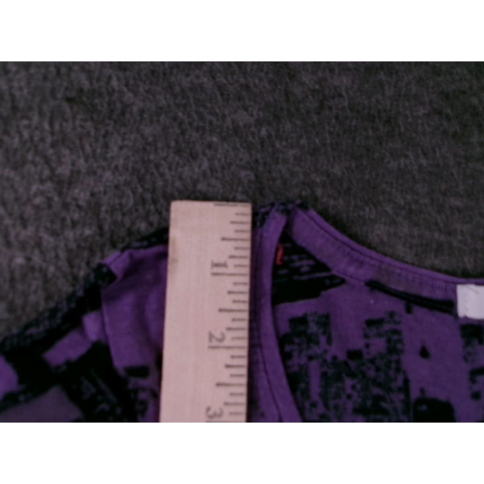 Vintage Delias Dress Womens XS Purple Cityscape Graphic Short Sleeve Tunic Fitted Casual Mini Size XS / US 0-2 / IT 36-38 - 5 Thumbnail