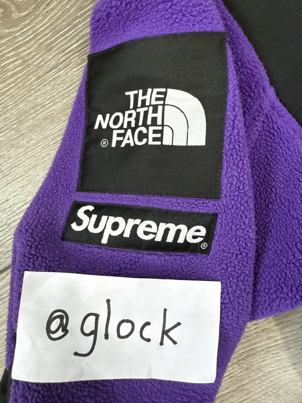 Supreme × The North Face Supreme SS19 TNF Arc Logo Denali Fleece Jacket Purple Medium Size US M / EU 48-50 / 2 - 7 Thumbnail