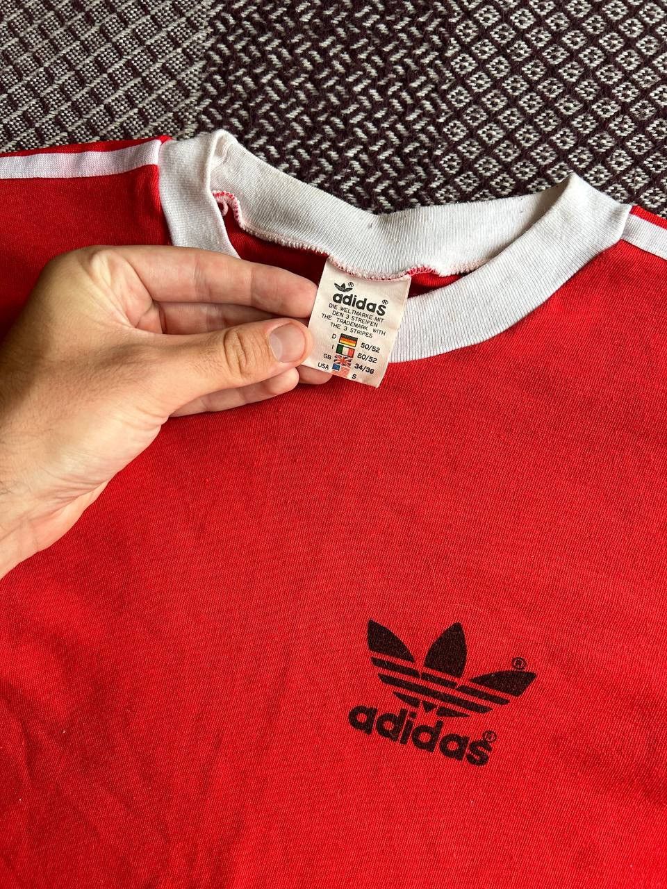 Vintage Adidas 80s Vintage T-shirt Made In Taiwan Size US S / EU 44-46 / 1 - 4 Thumbnail