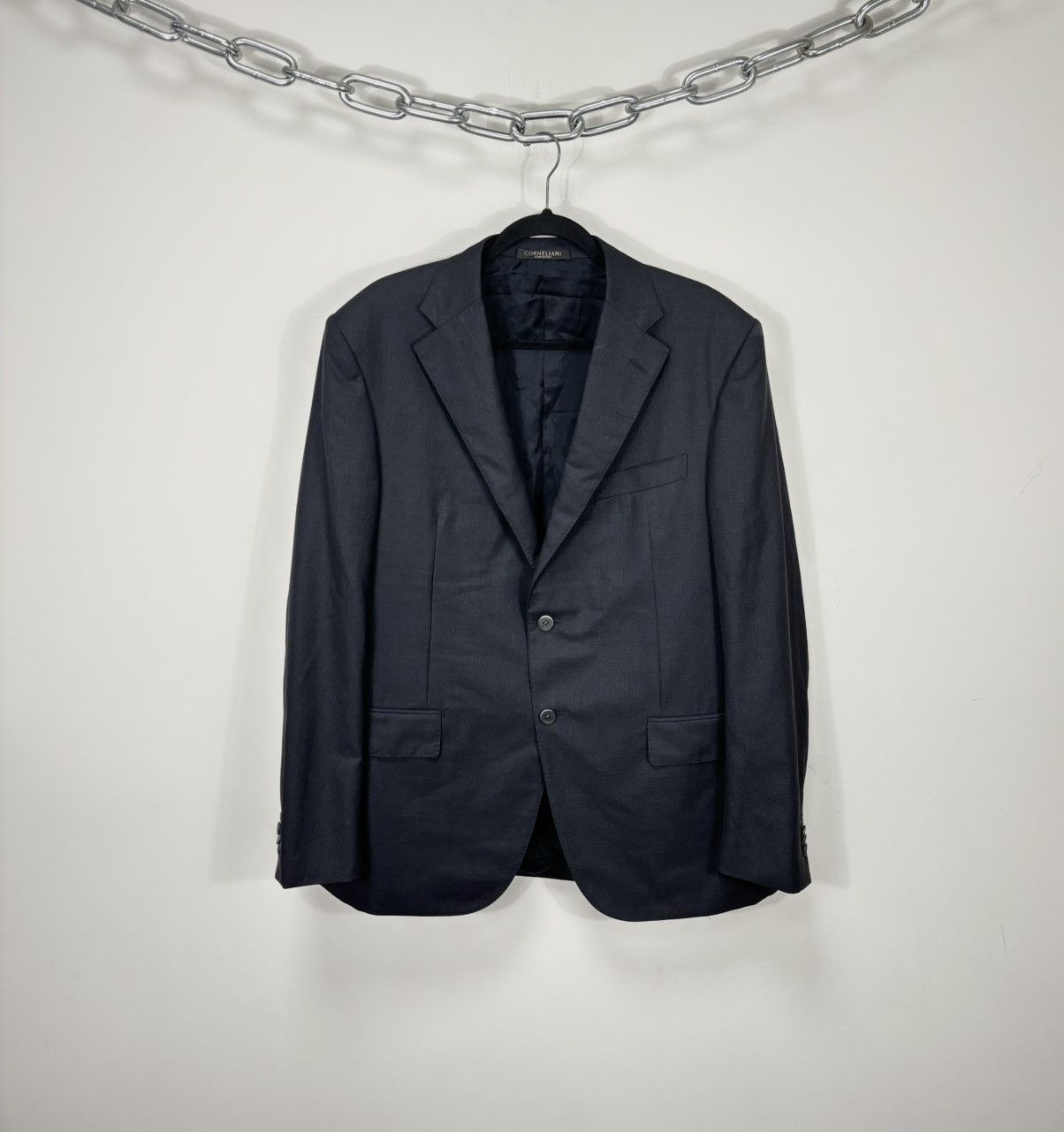 Corneliani Corneliani Men’s 2-Buttons Classic Formal Wool Blazer Jacket Size 44R - 1 Thumbnail