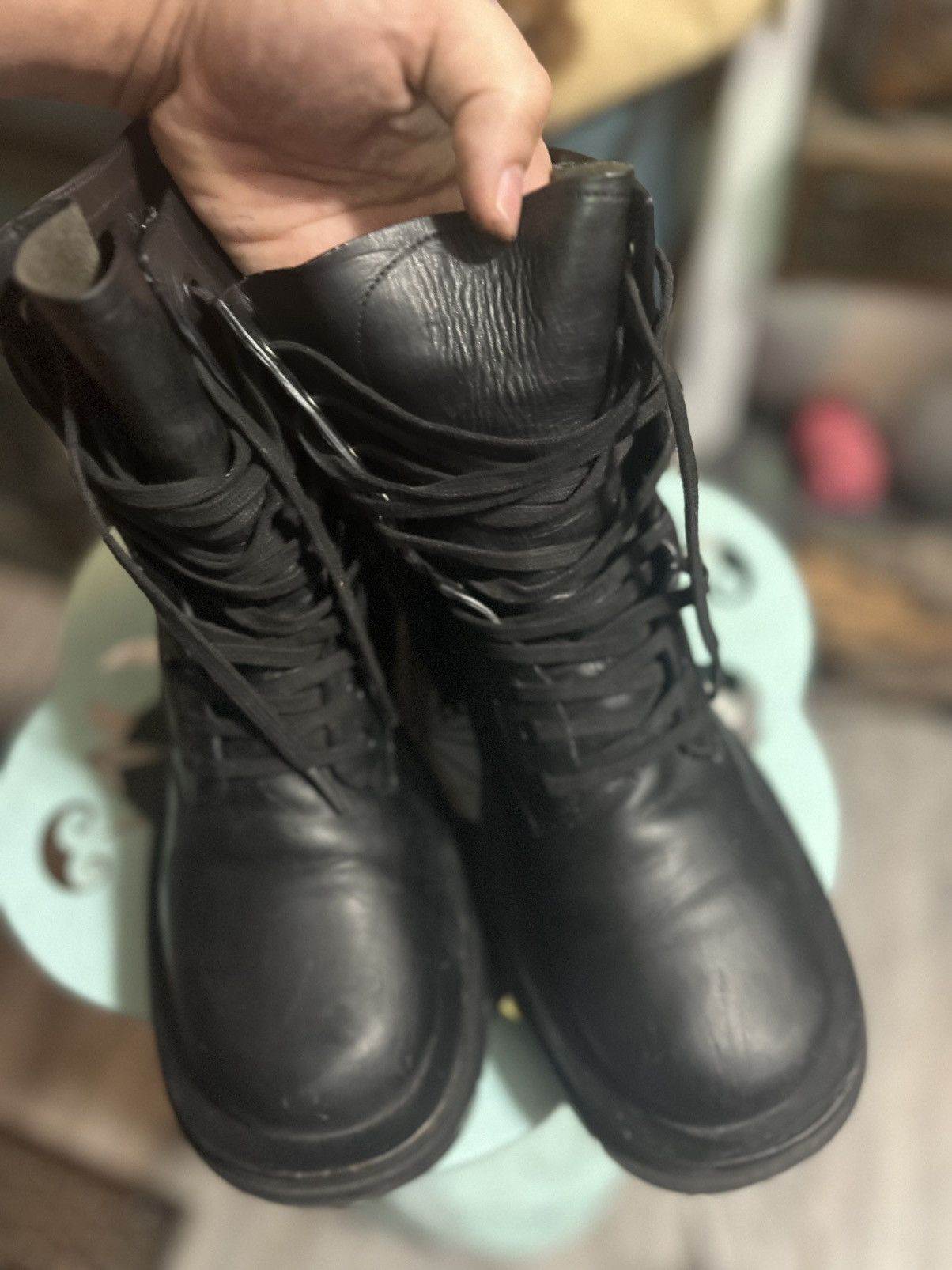 Bottega Veneta ***FREE GIFT*** Bottega Veneta ''LUG LACE-UP BOOT'' Size US 8 / IT 38 - 5 Thumbnail