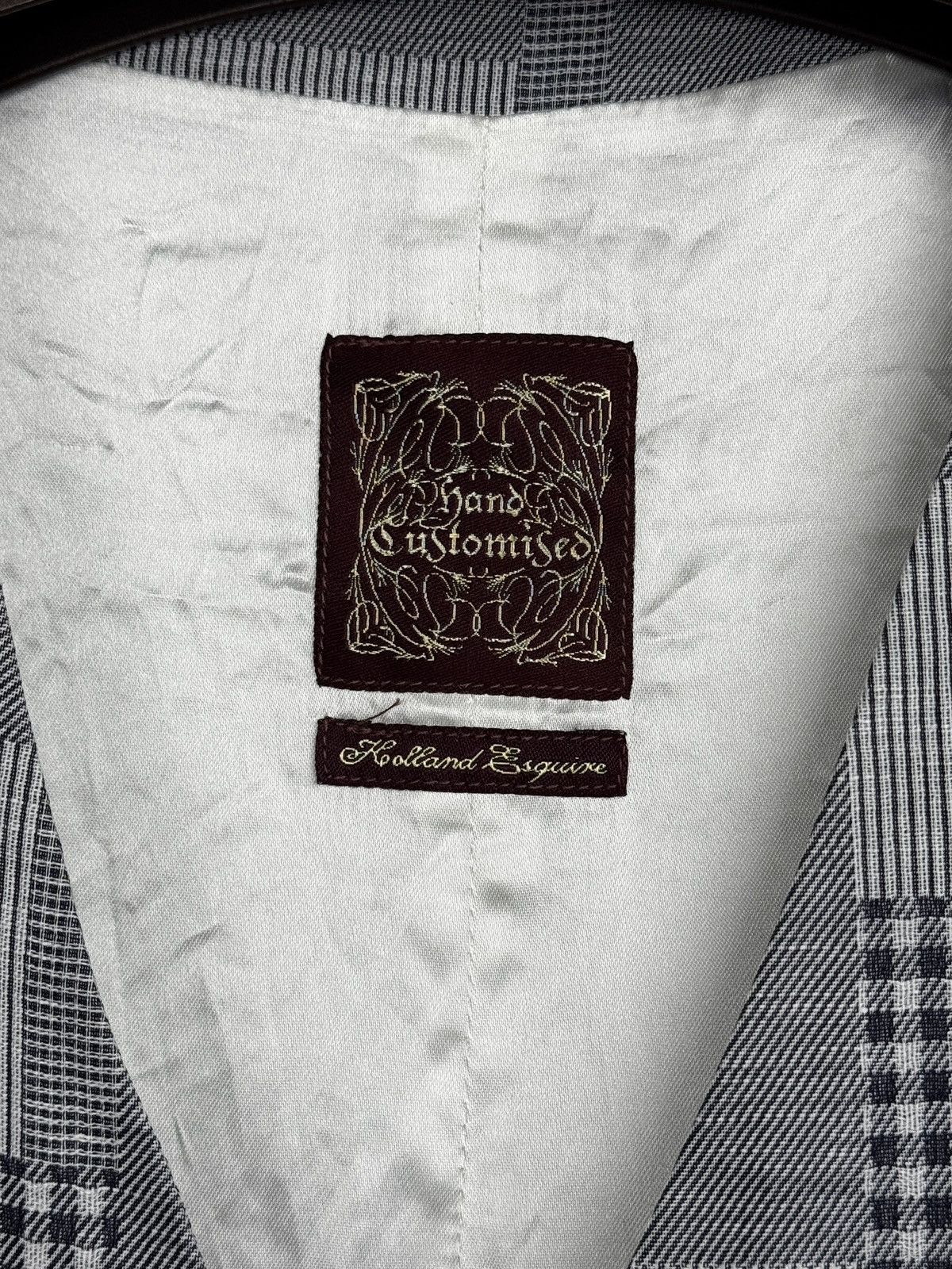 Other Holland Esquire Patchwork Cotton Linen Blazer Vest Set Suit Size 38R - 21 Thumbnail
