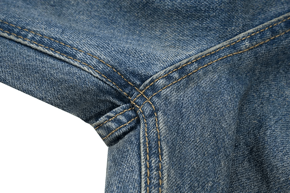 Japanese Brand Custom Distressed Ripped hole baggyJeans Size US 30 / EU 46 - 6 Thumbnail