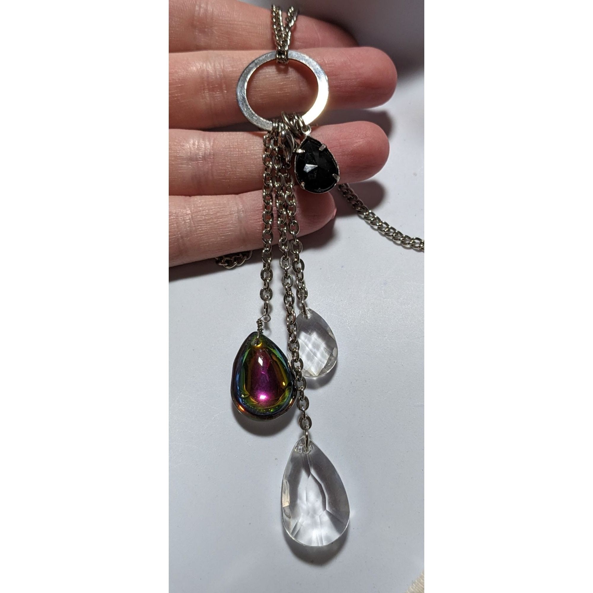 Other Silver Rainbow Drop Charm Necklace Size ONE SIZE - 9 Thumbnail