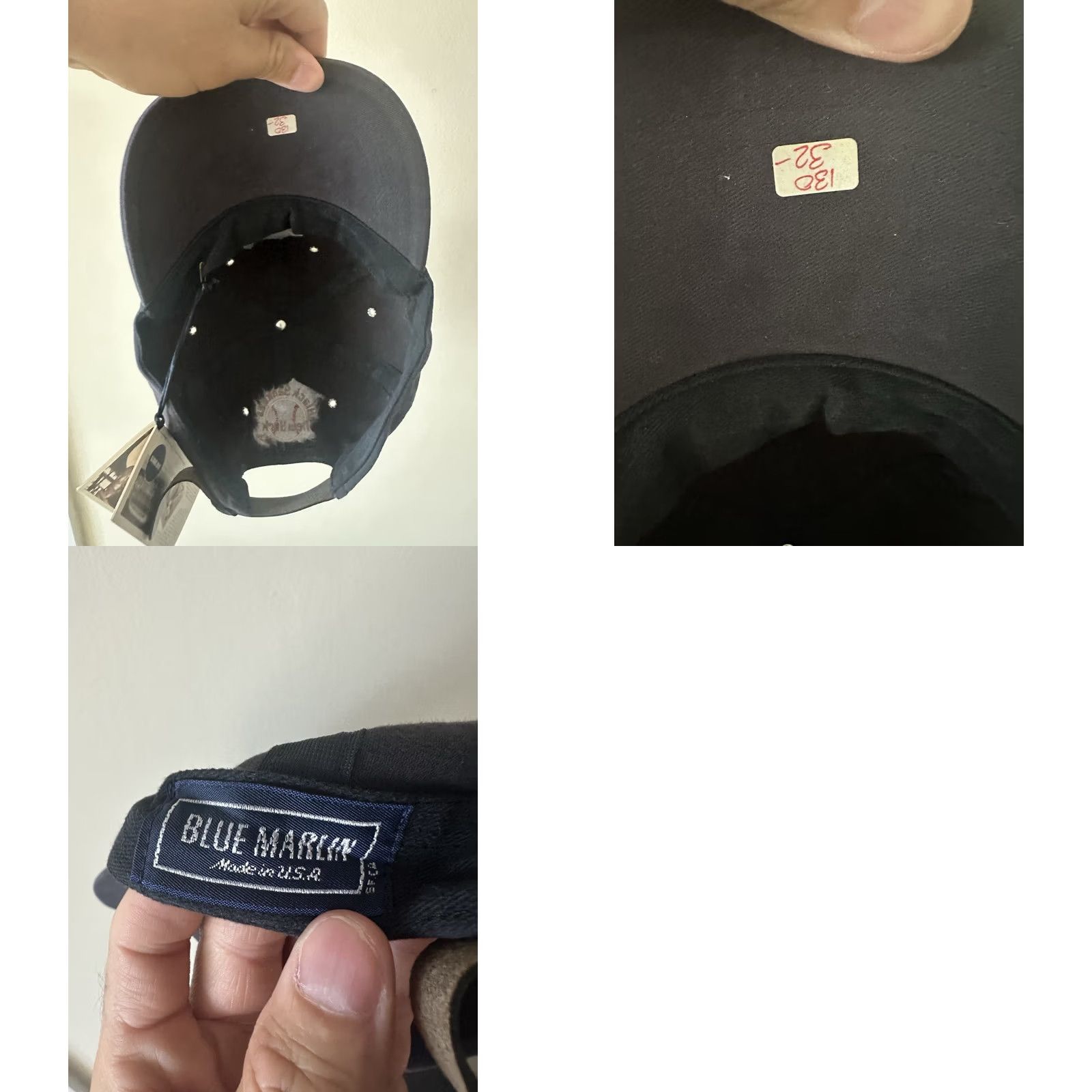 Vintage VINTAGE Blue Marlin Baseball Hat USA Yankees 1935 New York Black NWT Adjustable Cotton Hat Unisex Adults USA Theme Rare Cap Size ONE SIZE - 8 Thumbnail