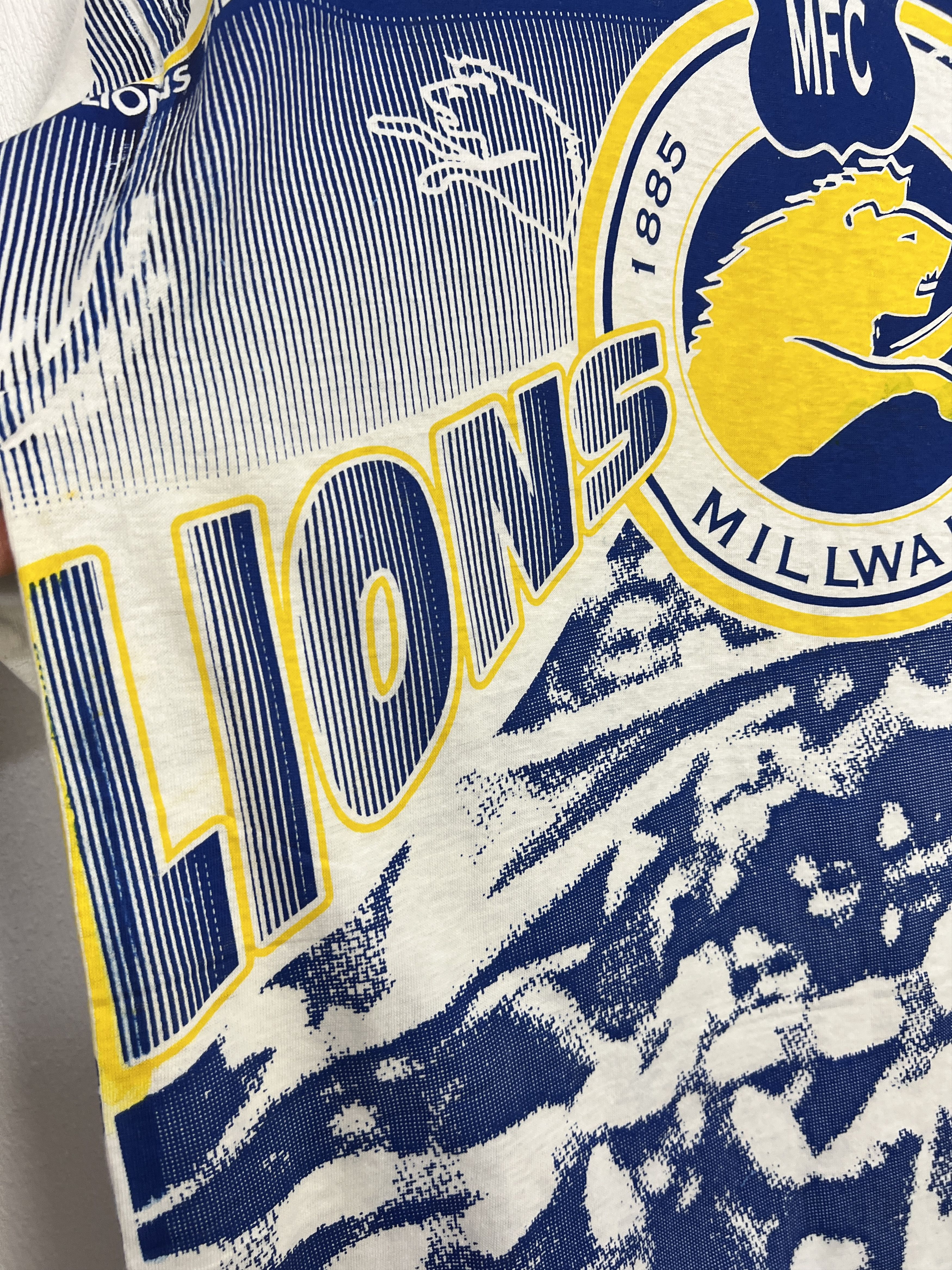 Vintage Millwall The Lions Football Shirt Soccer Over Print Jersey Size US XL / EU 56 / 4 - 6 Thumbnail
