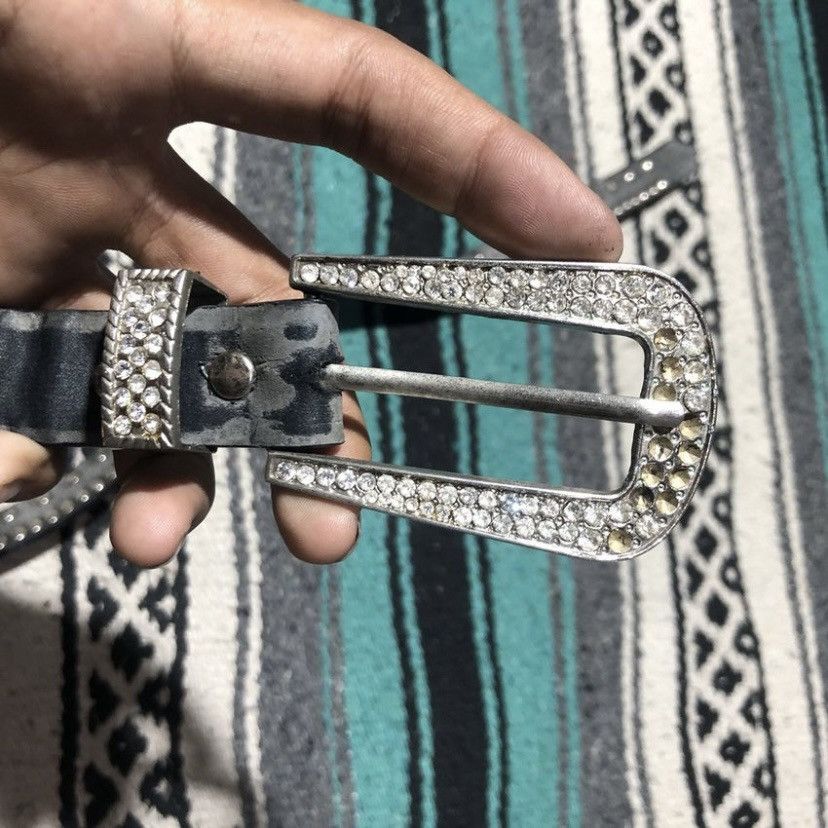 Japanese Brand Unknown - Crystal Emerald Studded Belts Size ONE SIZE - 4 Thumbnail
