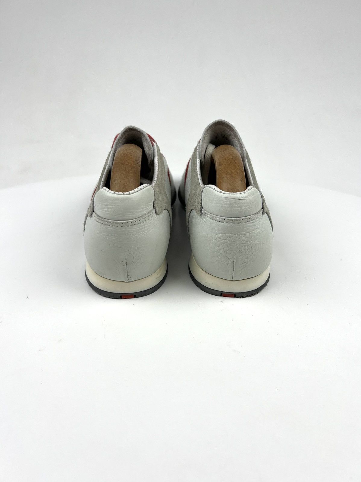 Prada PRADA Sneakers Leather/Suede Shoes Red Tab Logo Vintage Mens Size US 7.5 / EU 40-41 - 4 Thumbnail