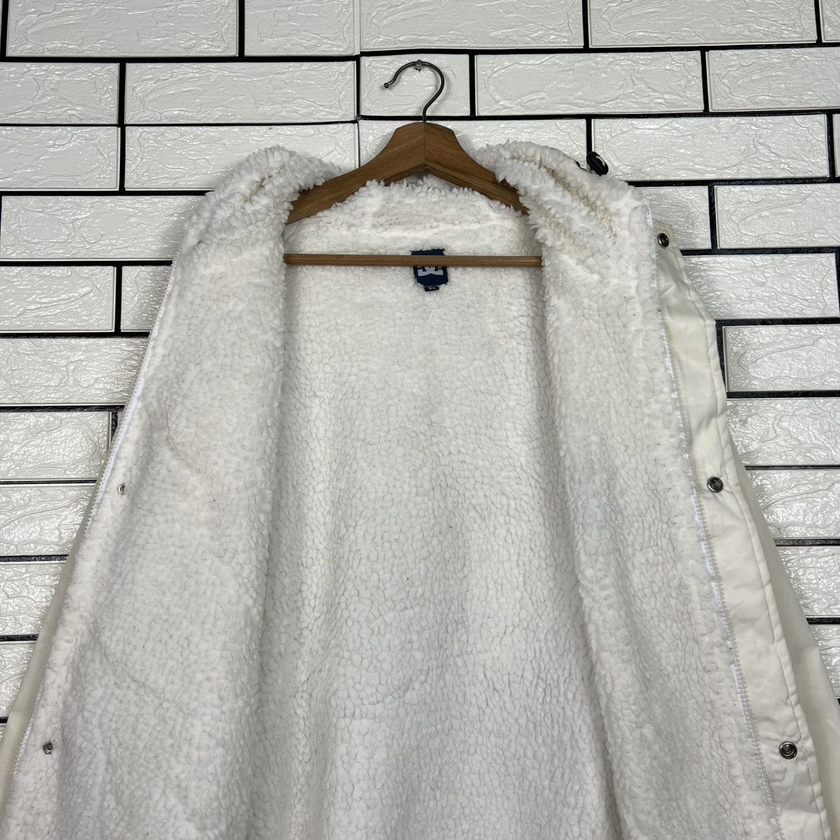 DC Vintage DC SHOE USA Big Logo Long Sherpa Jacket #4038-C183 Size US XL / EU 56 / 4 - 19 Thumbnail