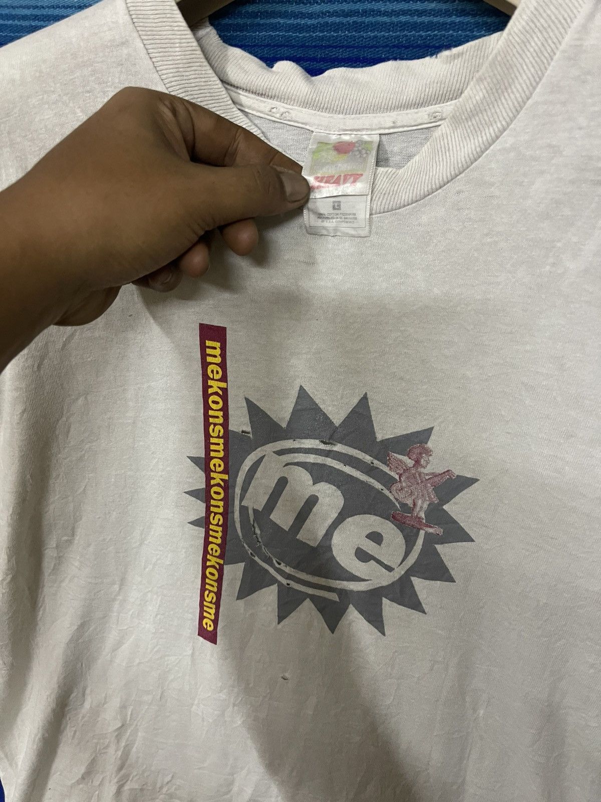 Band Tees × Vintage RARE 💥Vintage Distressed Me Studio Album By Mekons T Shirt Size US L / EU 52-54 / 3 - 4 Thumbnail