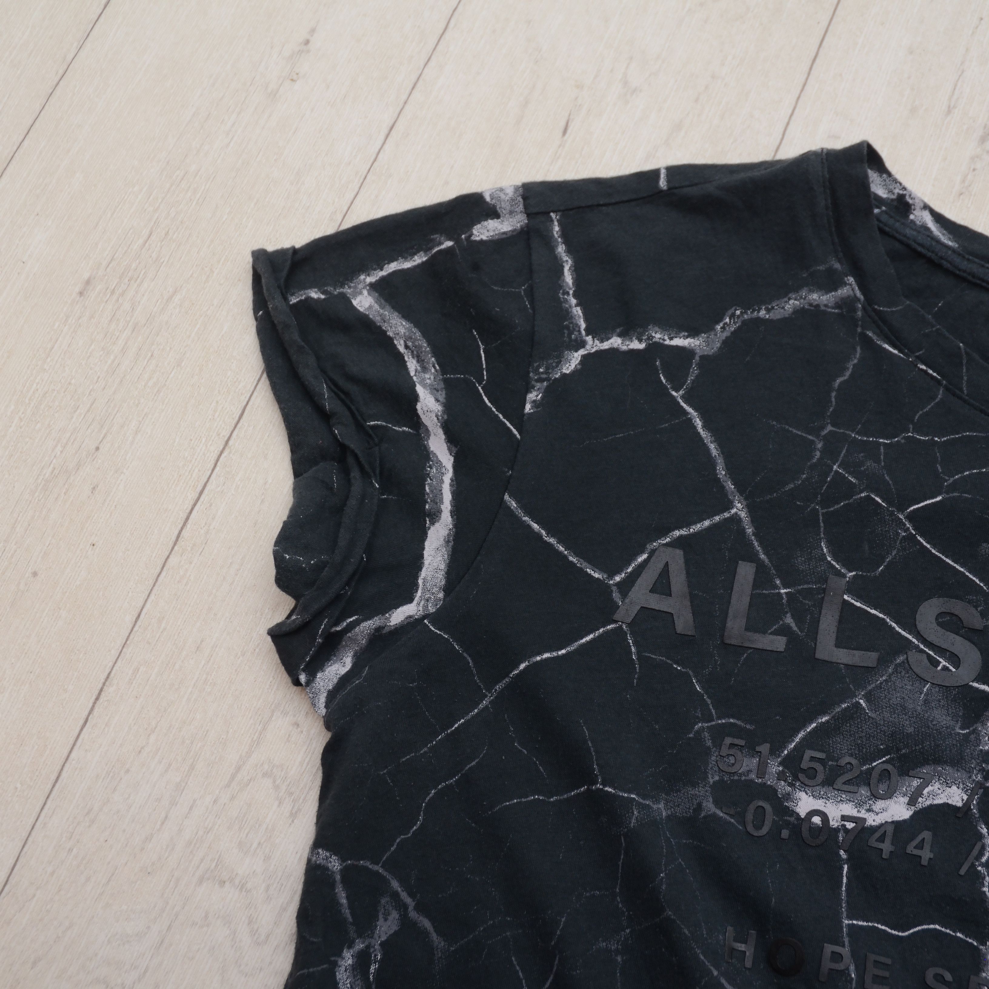 Allsaints Allsaints T-Shirt Anna Hope Overprint Big Printed Logo Y2K Size M / US 6-8 / IT 42-44 - 6 Thumbnail