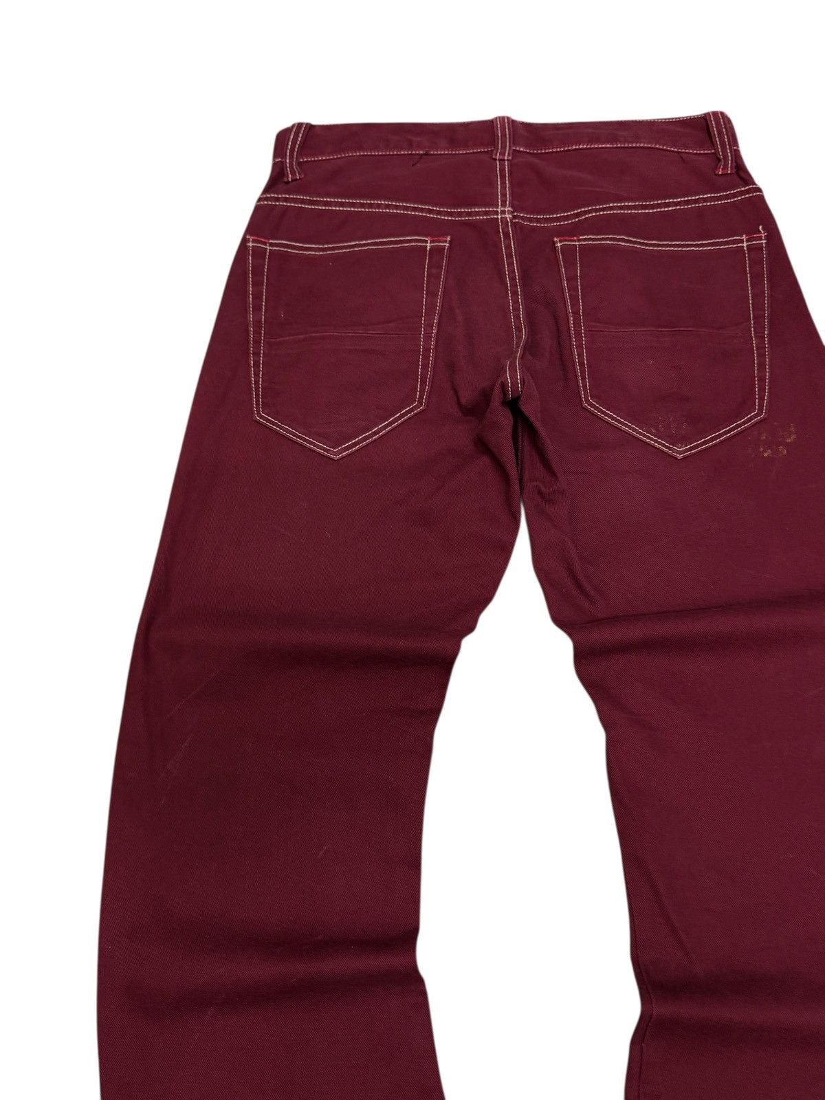 Hysteric Glamour Vintage Jack Serika Burgundy Jeans Streetwear Japan Style Size US 29 - 9 Thumbnail