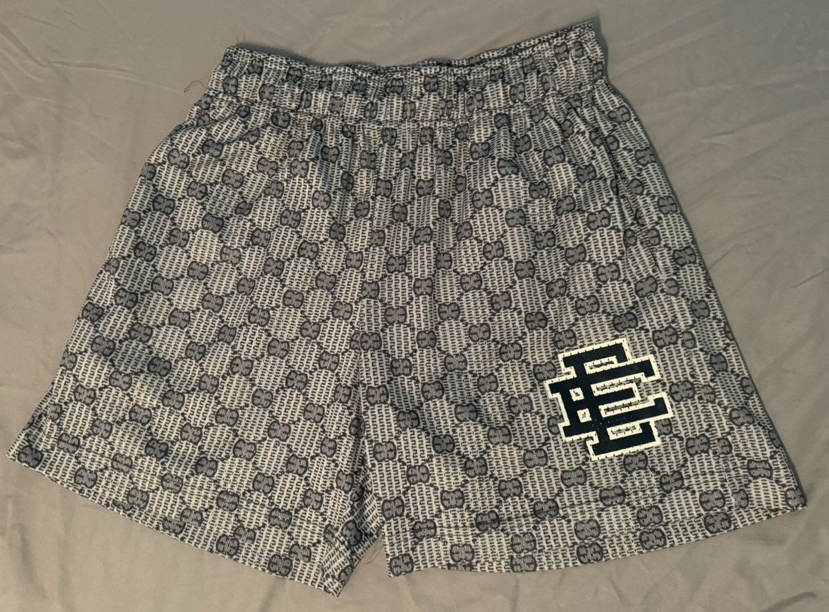 Eric Emanuel Mesh Black & discount White Checkered Shorts