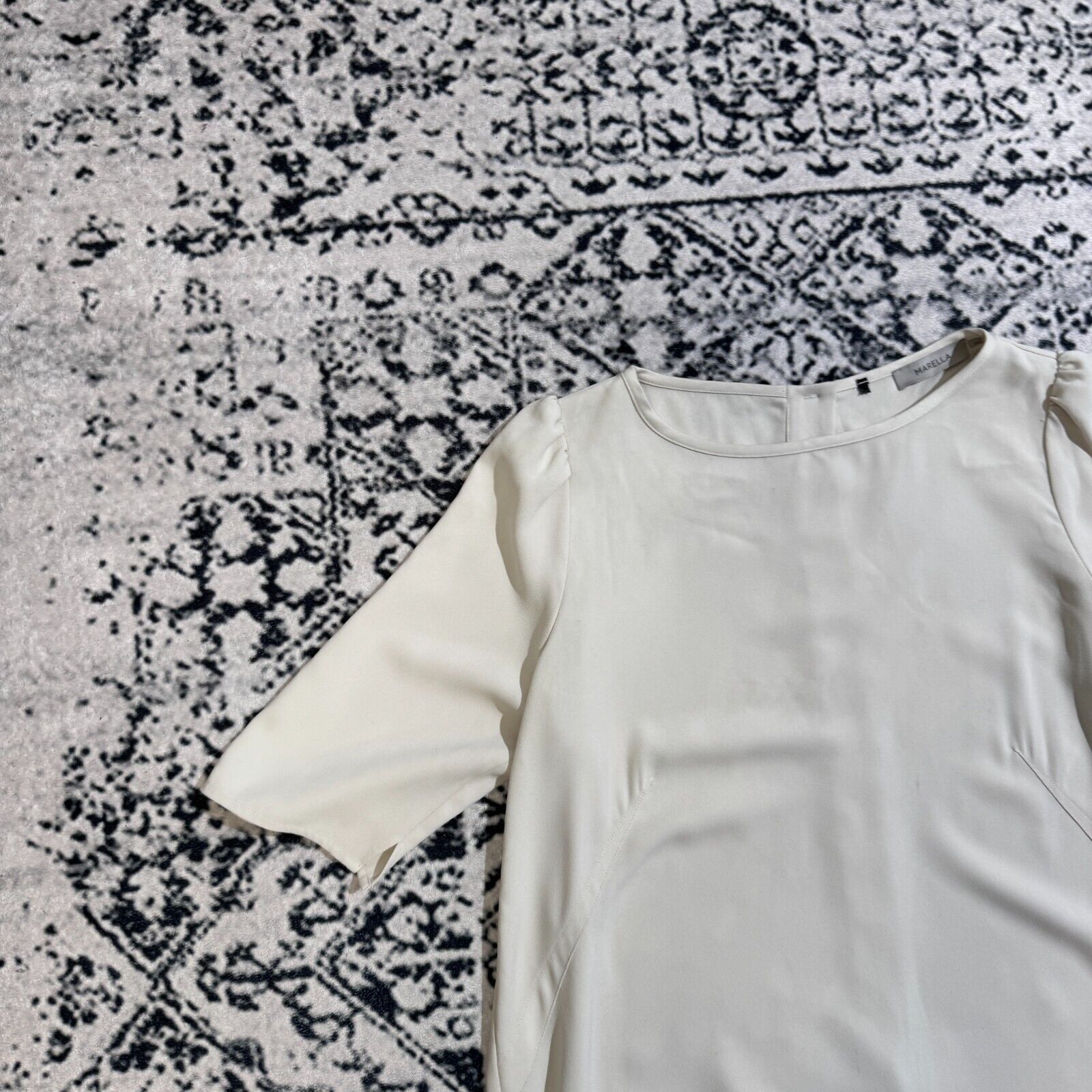 Marella × Vintage Vintage Marella Unisex Gray Viscose Blouse Size 48 IT 90s Size US M / EU 48-50 / 2 - 4 Thumbnail