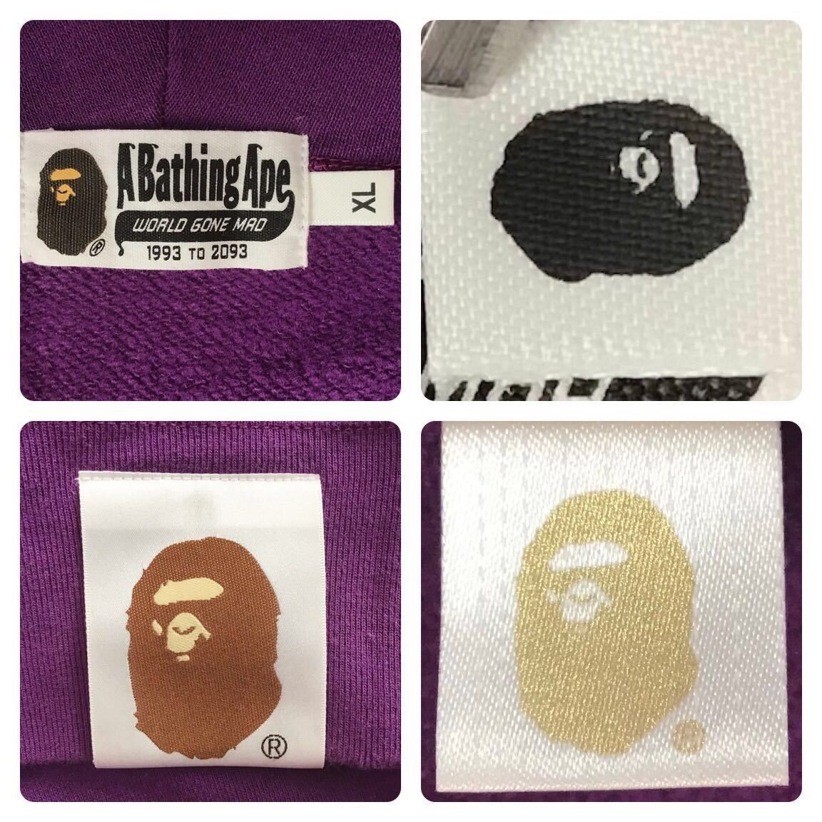 Bape BAPE Giant shark full zip hoodie purple camo a bathing ape Size US XL / EU 56 / 4 - 9 Thumbnail