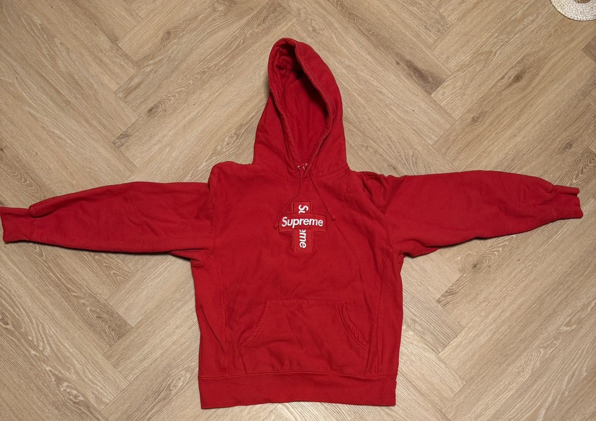 Supreme Supreme Cross Box Logo Hoodie Size US S / EU 44-46 / 1 - 1 Thumbnail