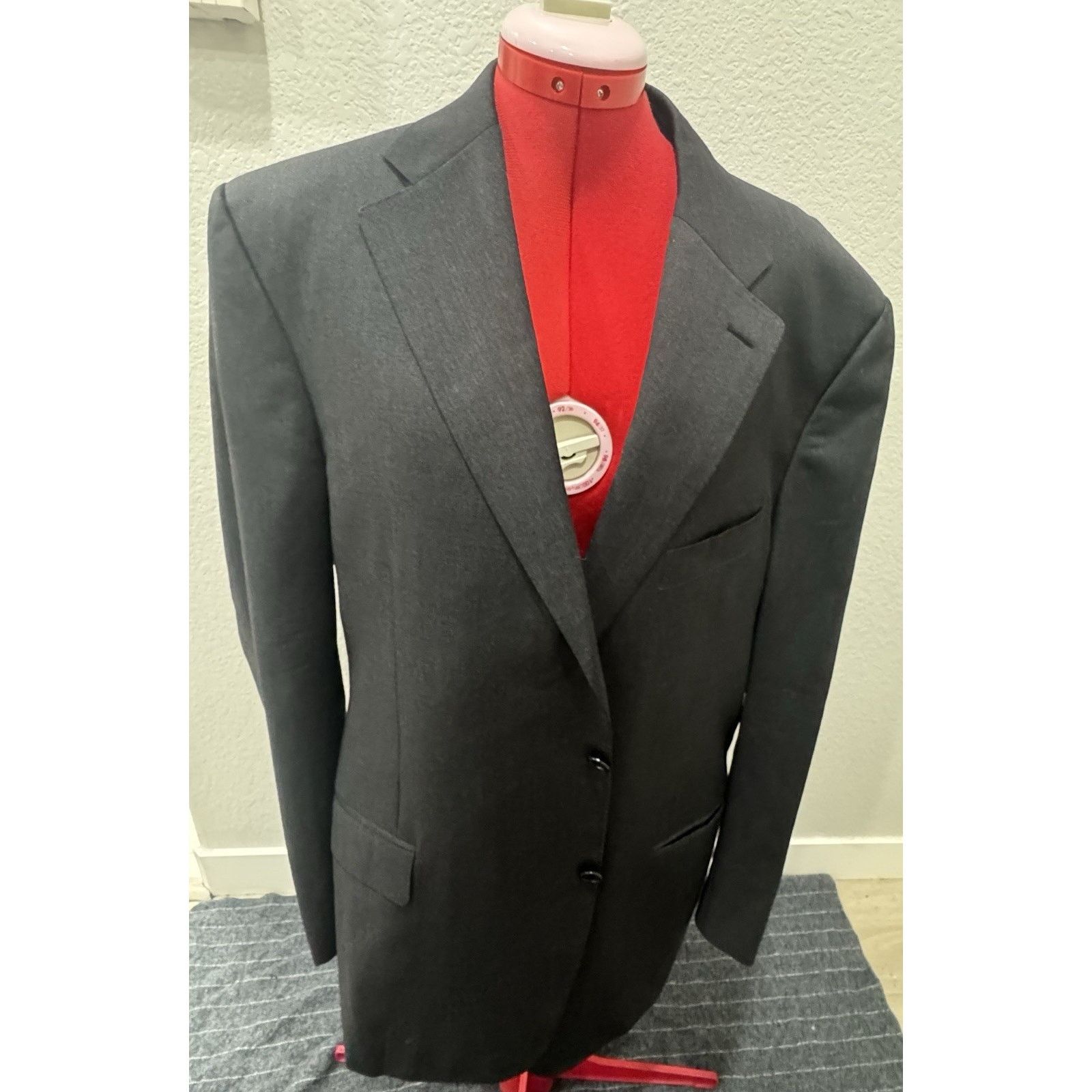 Canali Canali Jacket Men US 48L EU 58L Gray Blazer Wool Coat Italy Size 48L - 1 Thumbnail