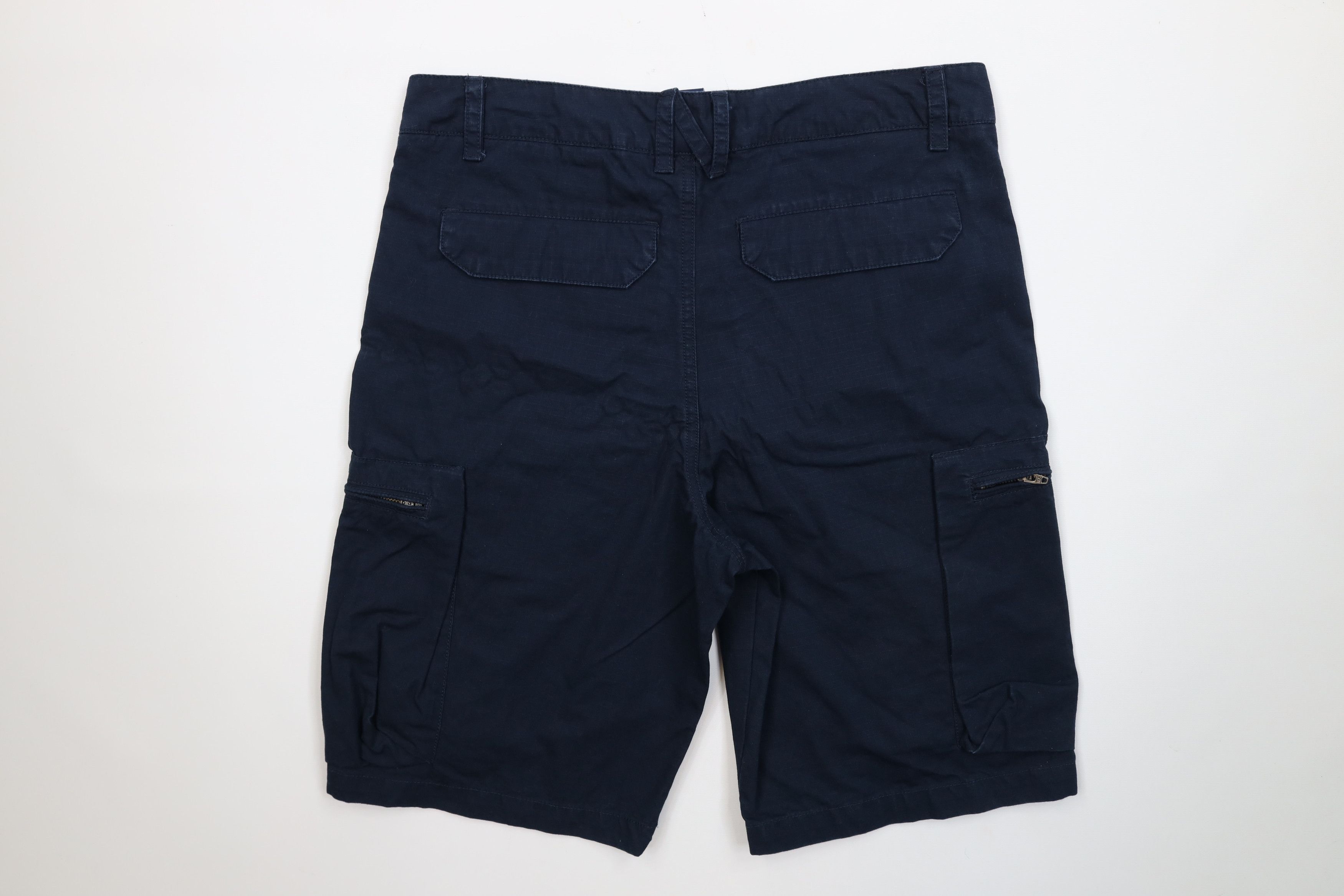 Nike Vintage Nike Scott Mini Swoosh Ripstop Cargo Shorts Blue Size US 30 / EU 46 - 10 Thumbnail
