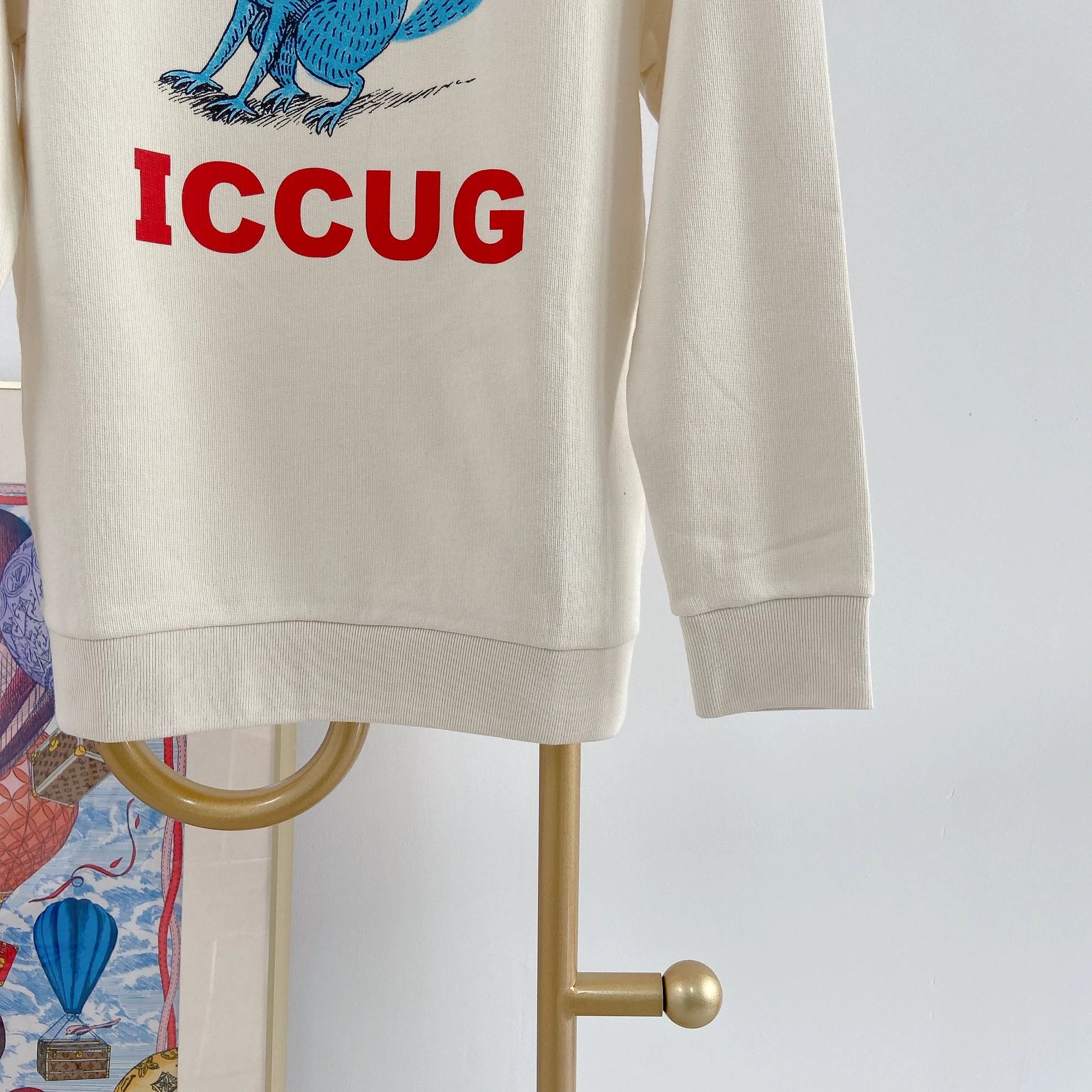 Gucci Gucci Blue Printed Crew Tee 10Y 8448 Size XS / US 0-2 / IT 36-38 - 4 Thumbnail