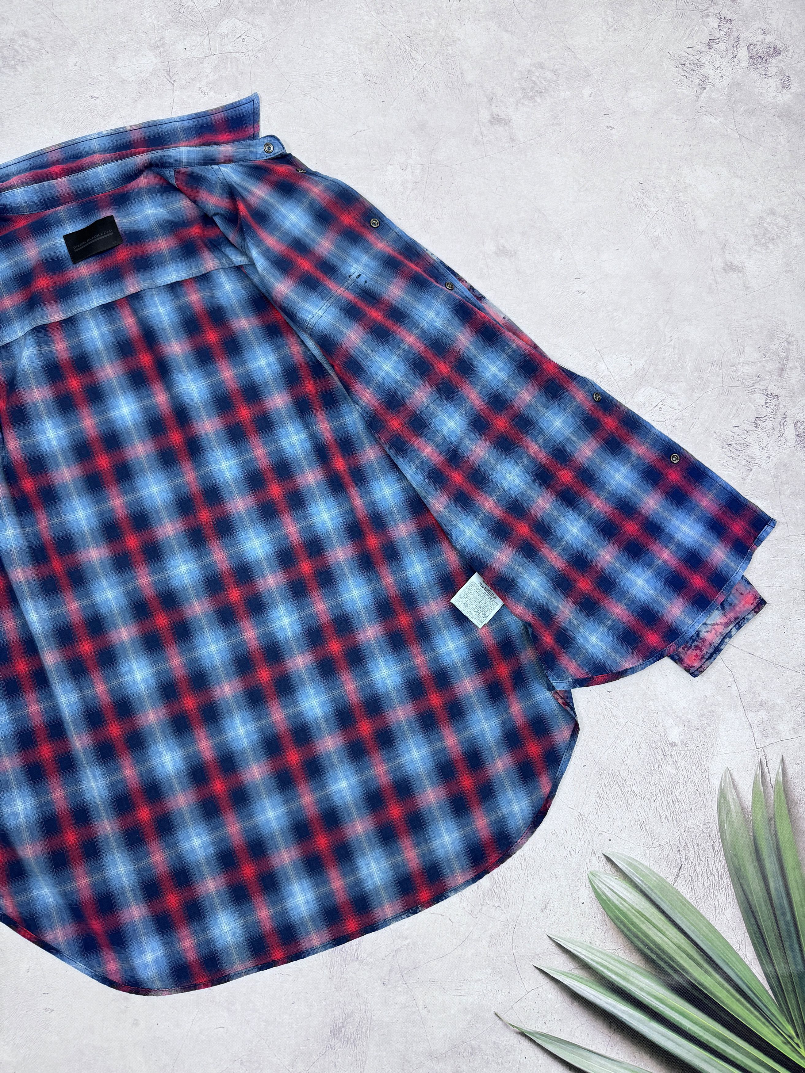 Diesel × Diesel Black Gold Diesel Black Gold Shirt Western Snap Checkered Designed Size US L / EU 52-54 / 3 - 11 Thumbnail