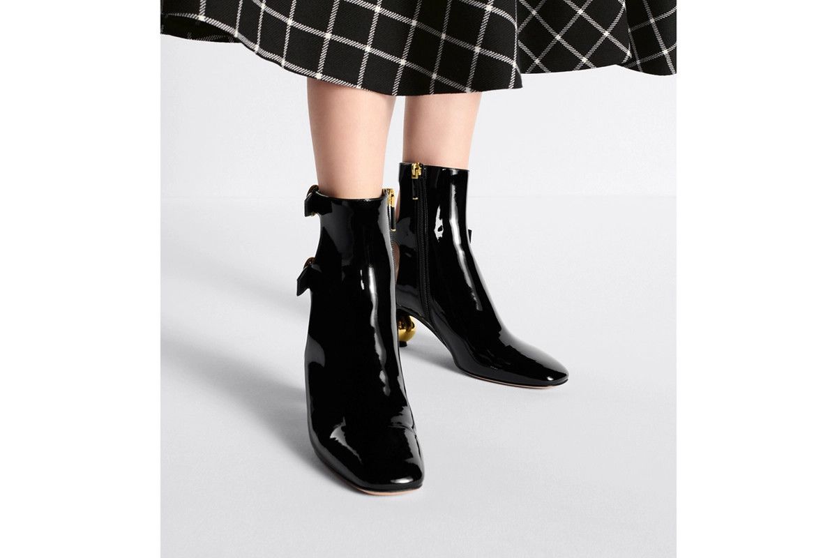 Dior o1bcso1str0226 D-Idole Heeled Ankle Boot in Black Size US 9 / IT 39 - 5 Thumbnail